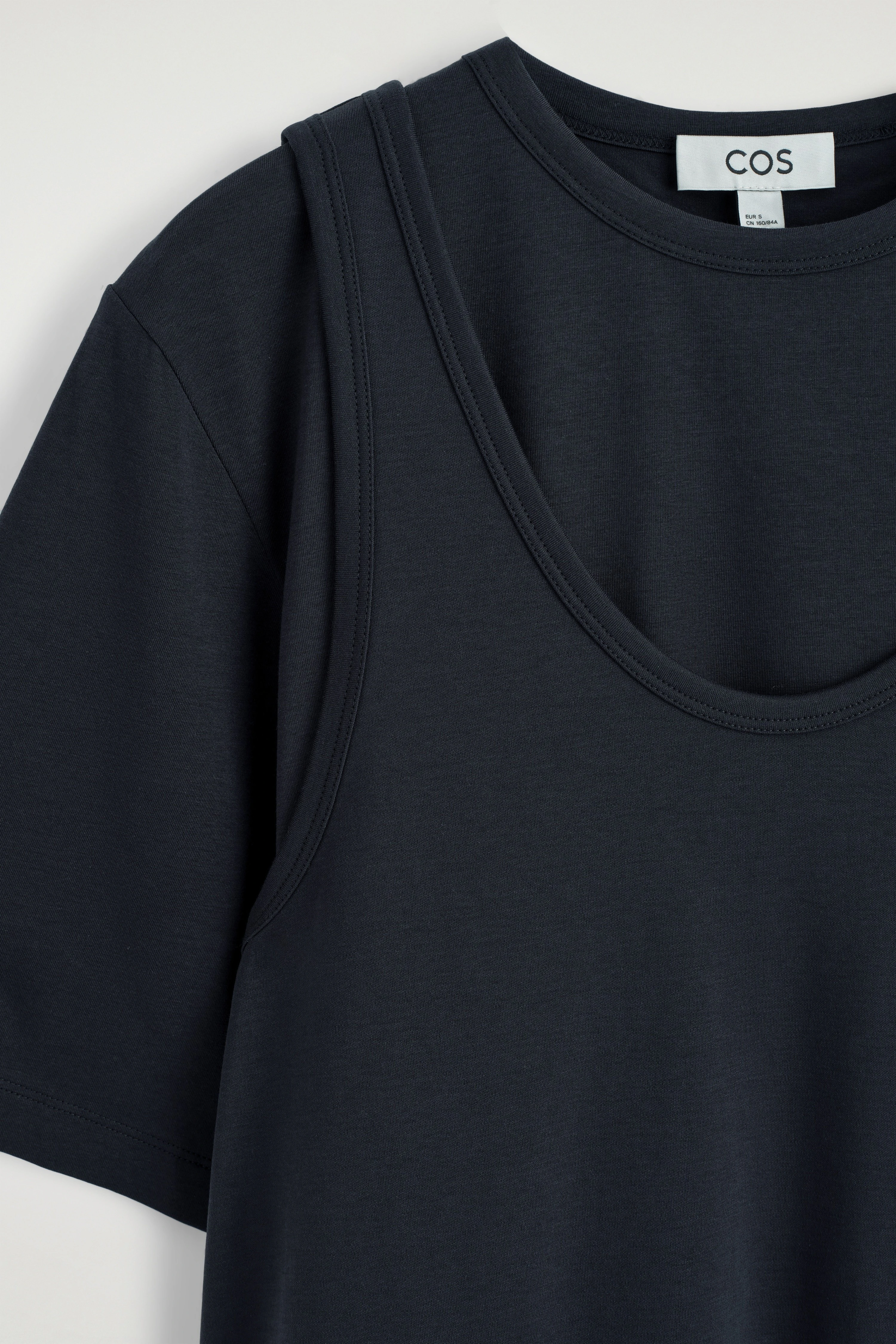 LAYERED JERSEY MINI T-SHIRT DRESS - 6
