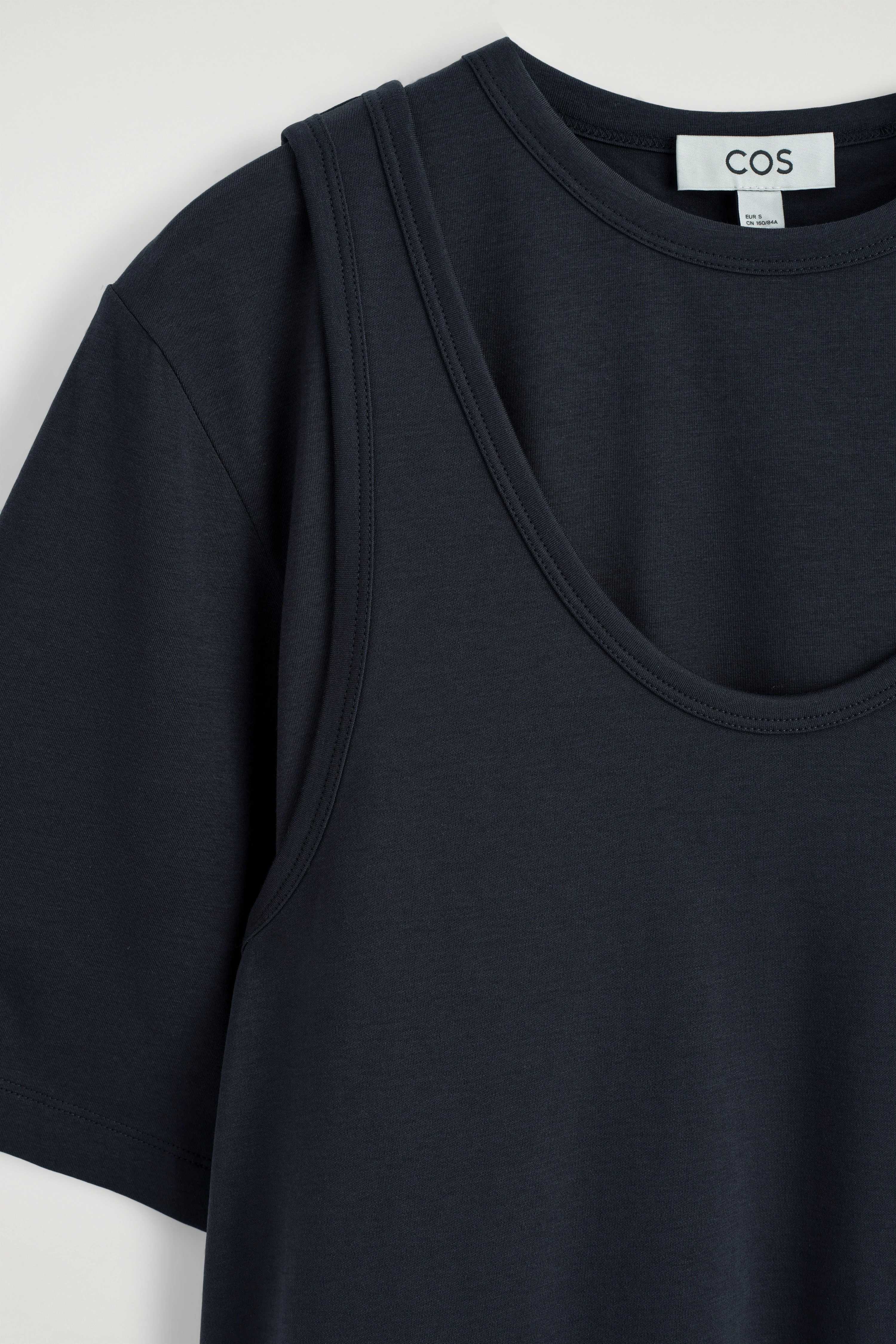 LAYERED JERSEY MINI T-SHIRT DRESS - 6