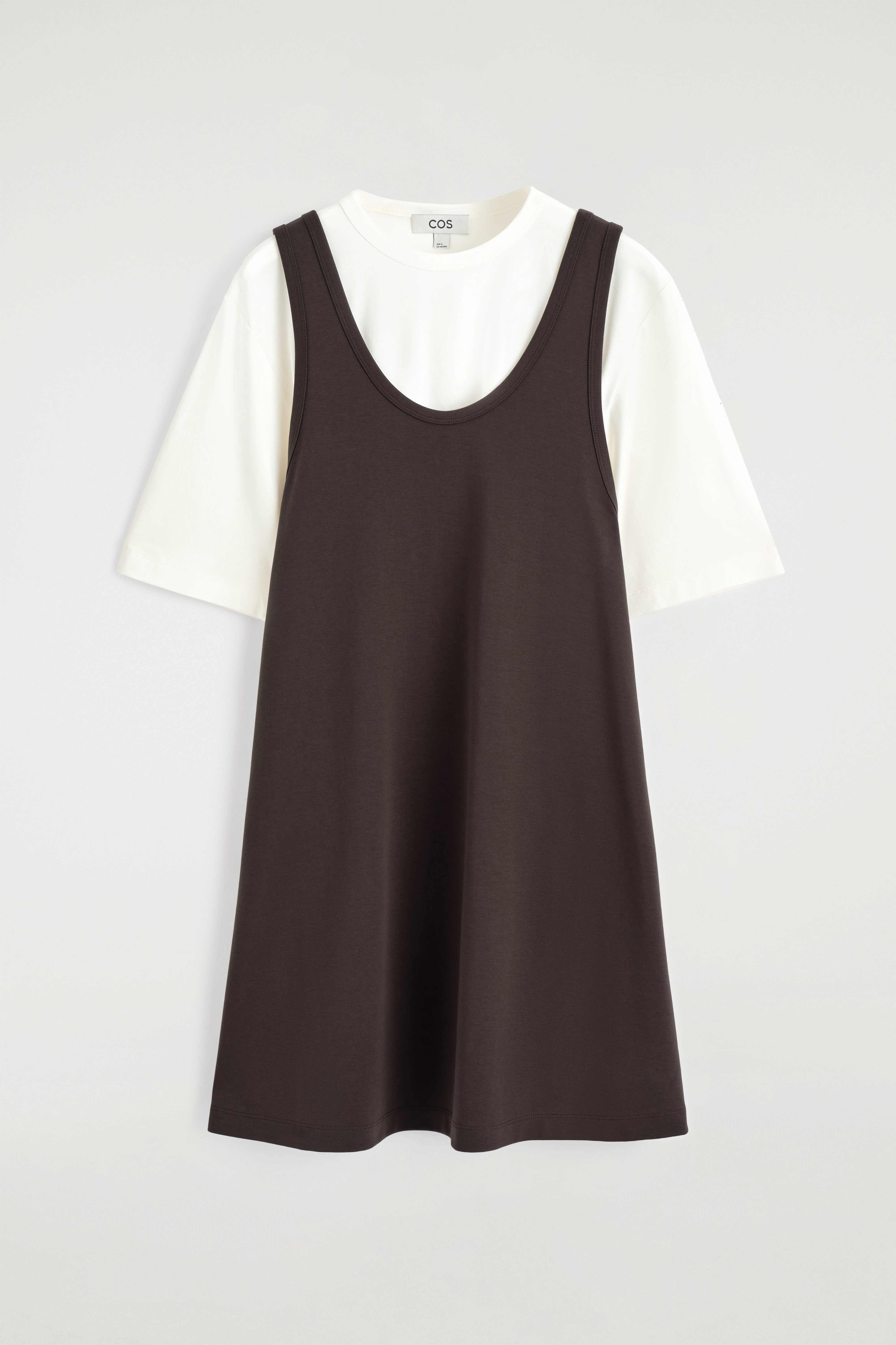 LAYERED JERSEY MINI T-SHIRT DRESS - 4