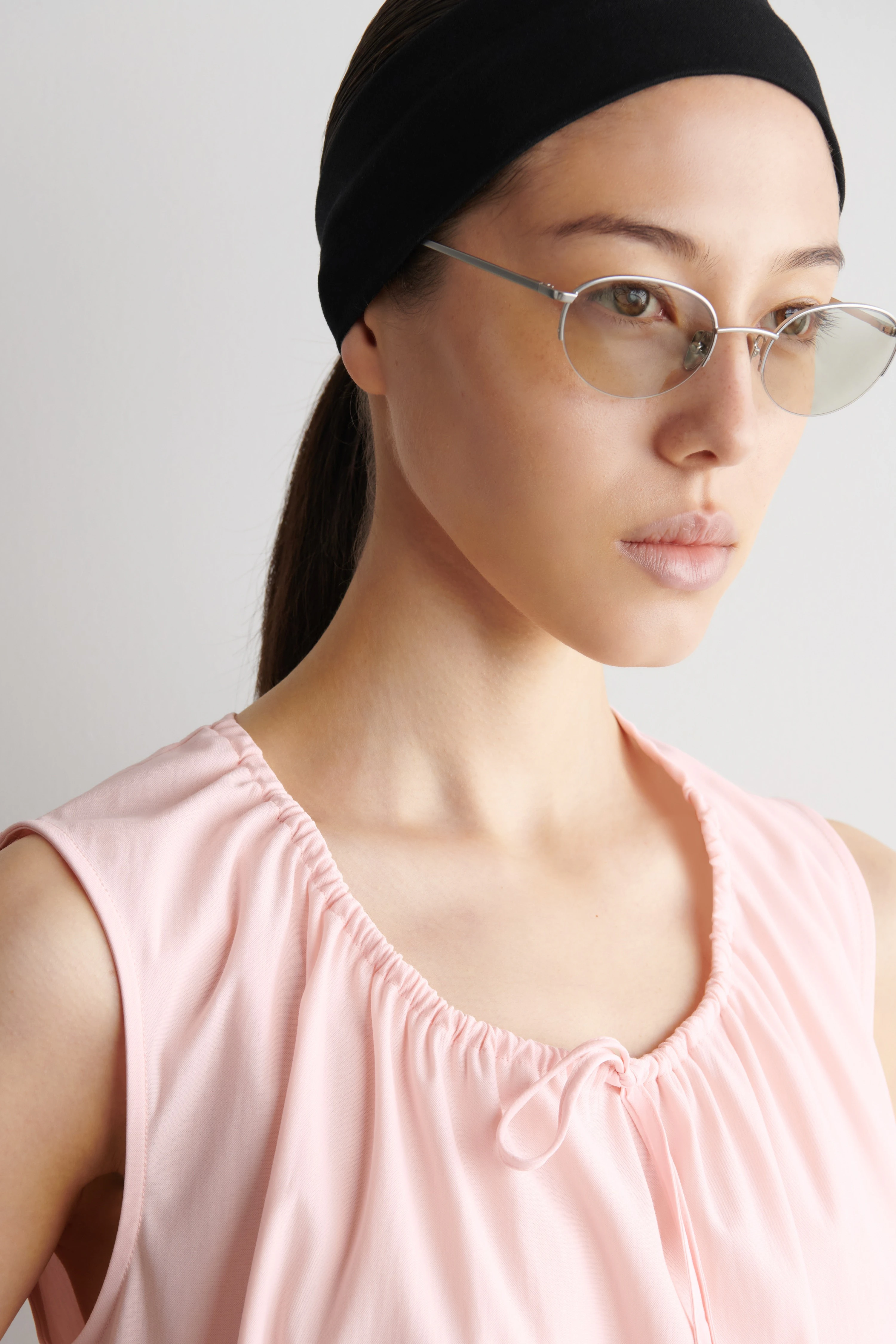 GATHERED-NECK JERSEY TANK TOP - 5