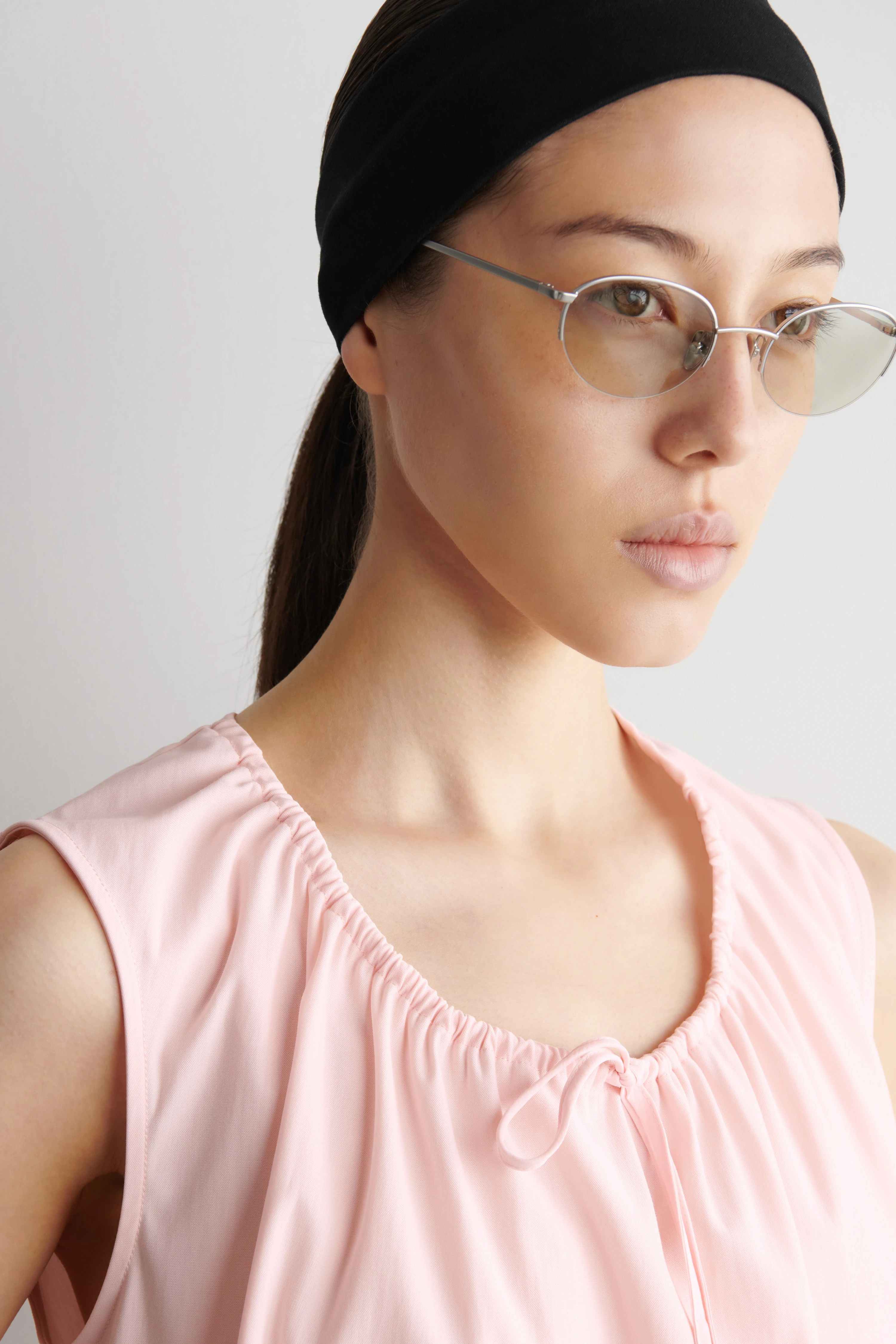 GATHERED-NECK JERSEY TANK TOP - 5