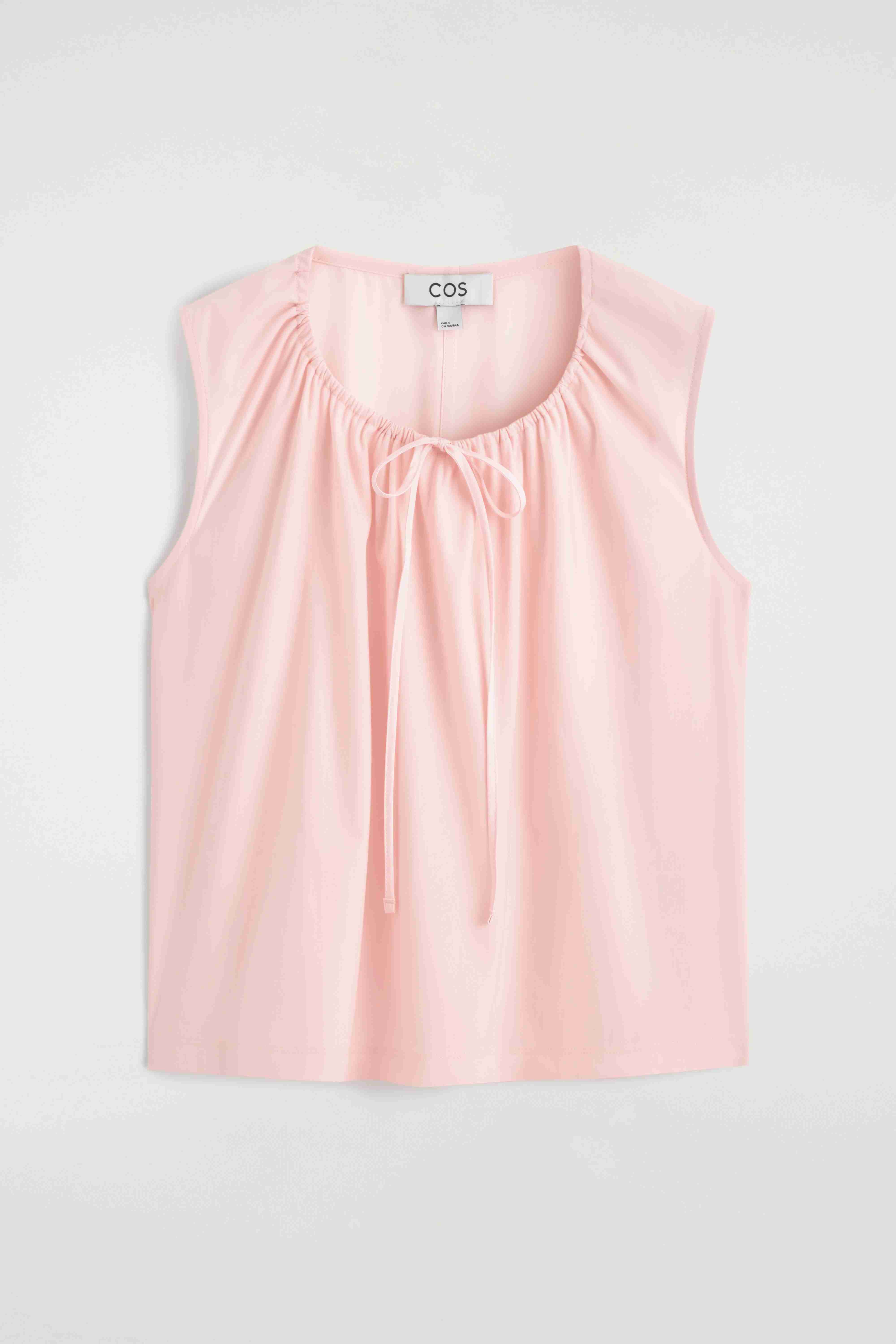 GATHERED-NECK JERSEY TANK TOP - 6