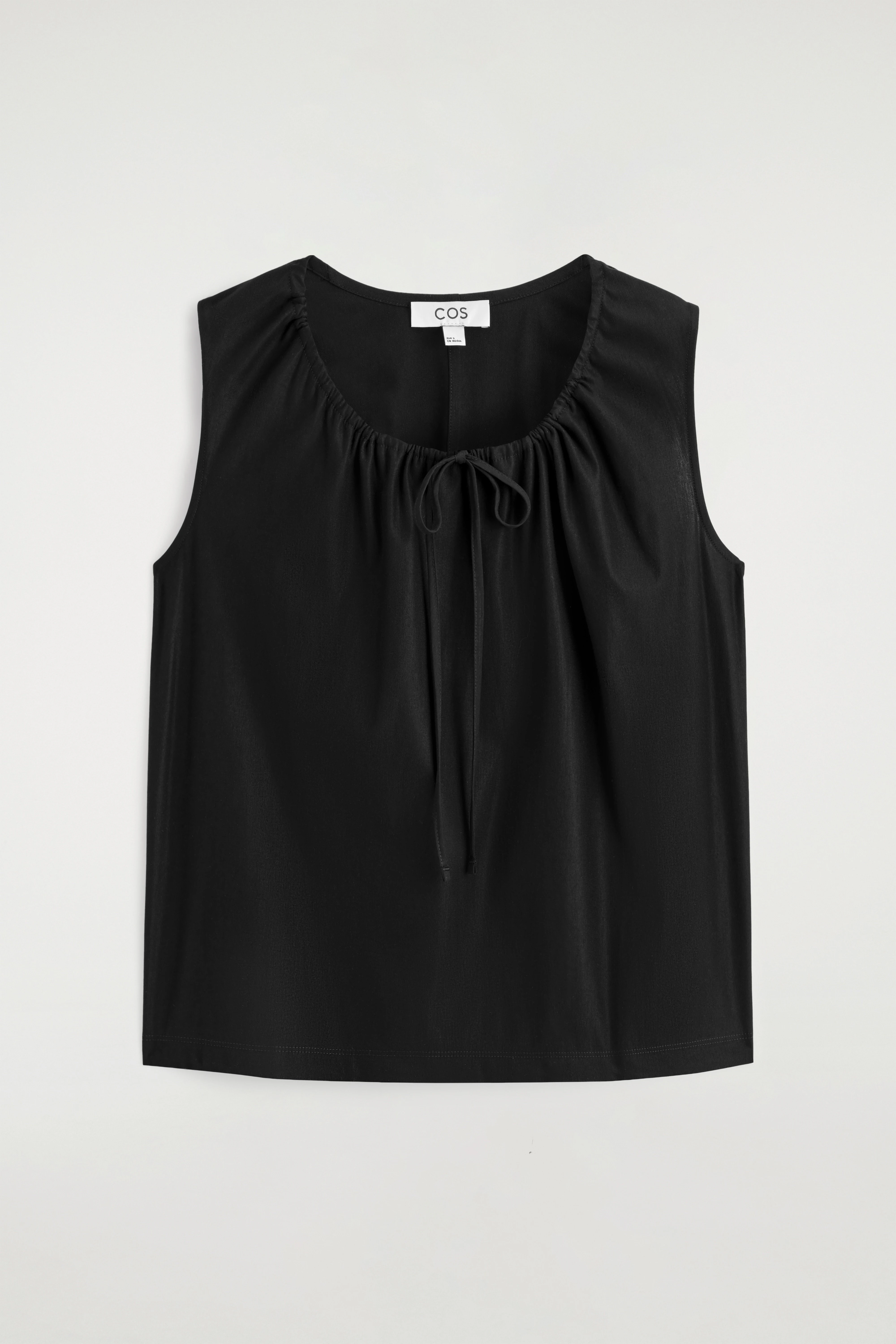 GATHERED-NECK JERSEY TANK TOP - 6