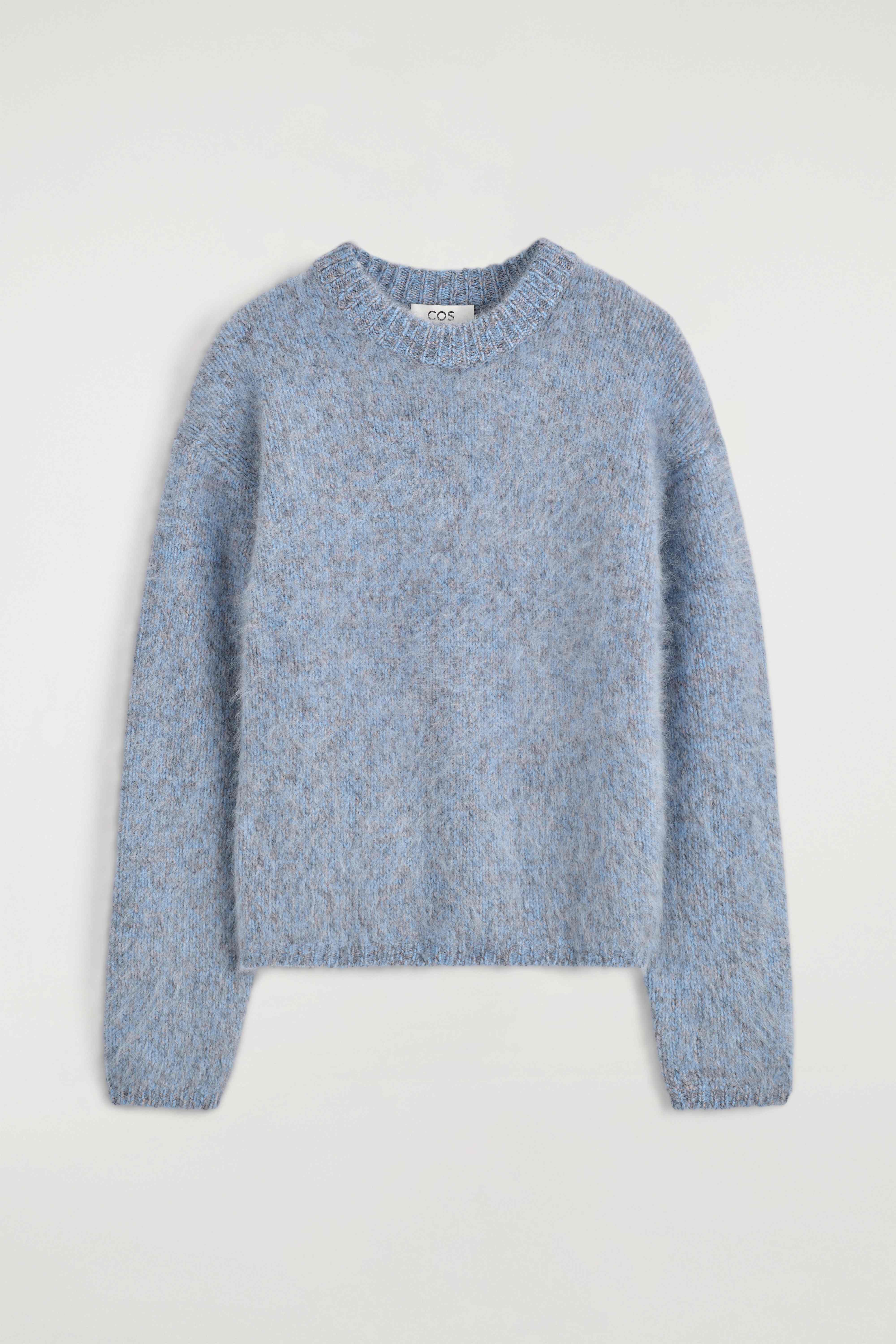 TWO-TONE BRUSHED PURE CASHMERE JUMPER - 7