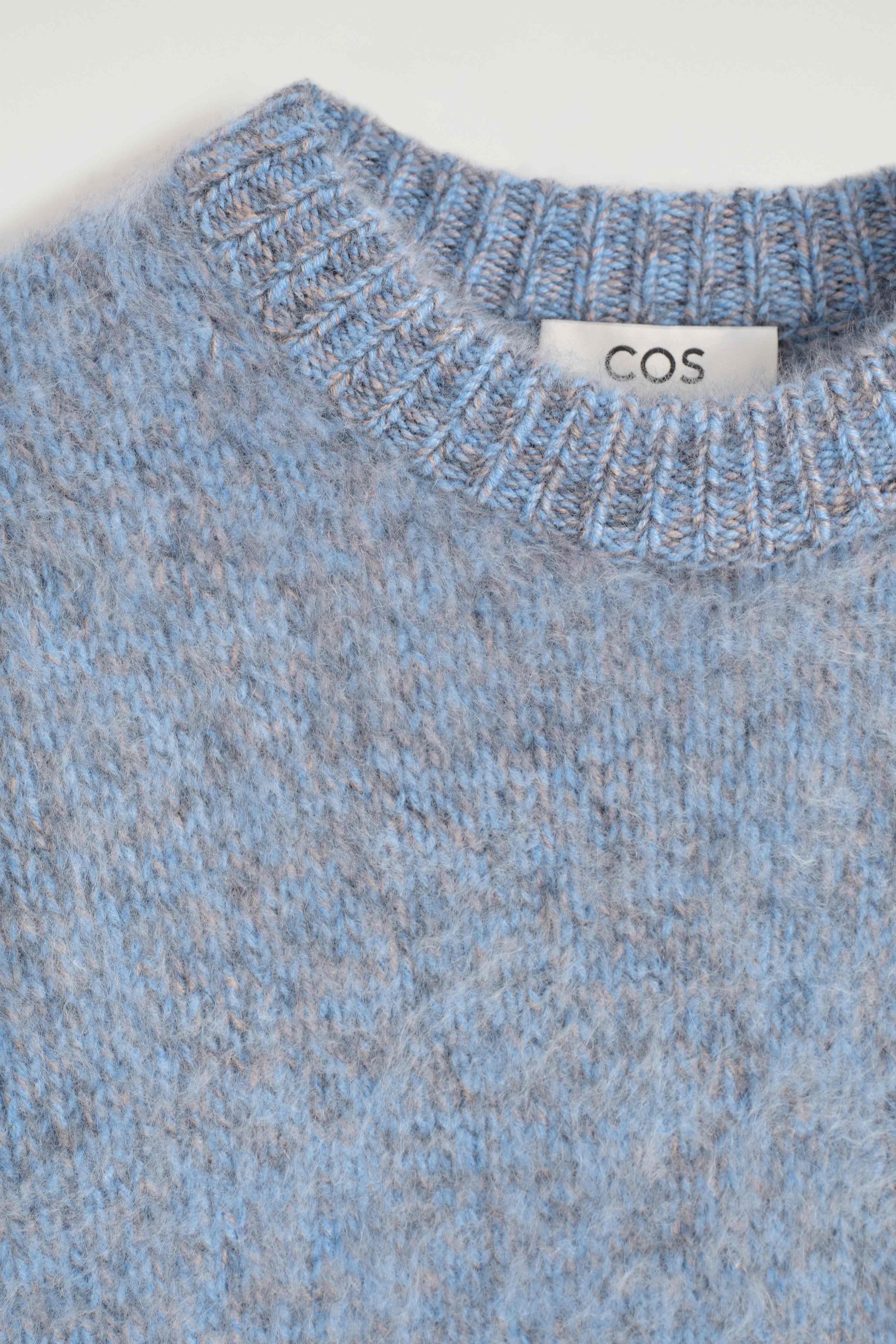 TWO-TONE BRUSHED PURE CASHMERE JUMPER - 8