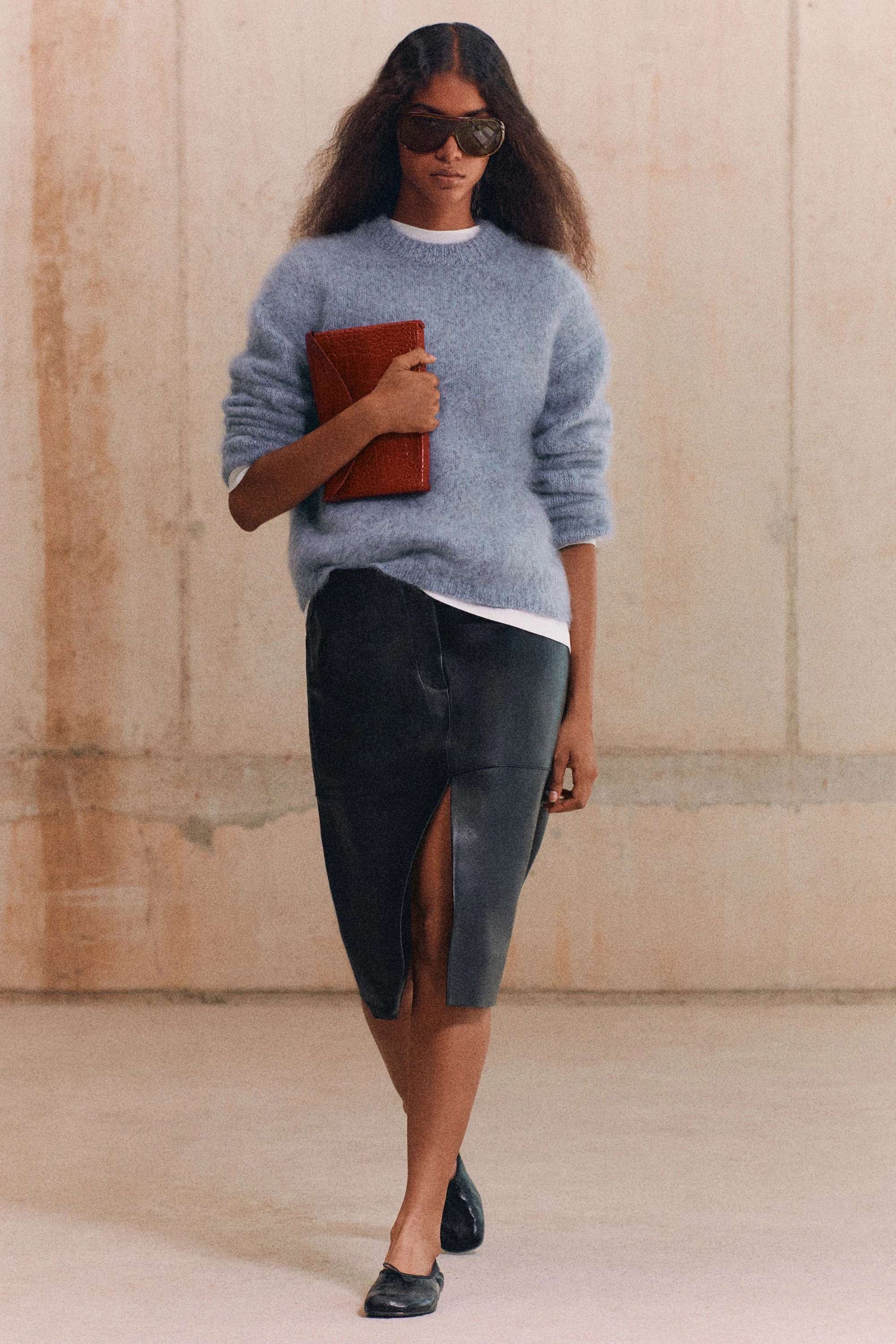 TWO-TONE BRUSHED PURE CASHMERE JUMPER - 9