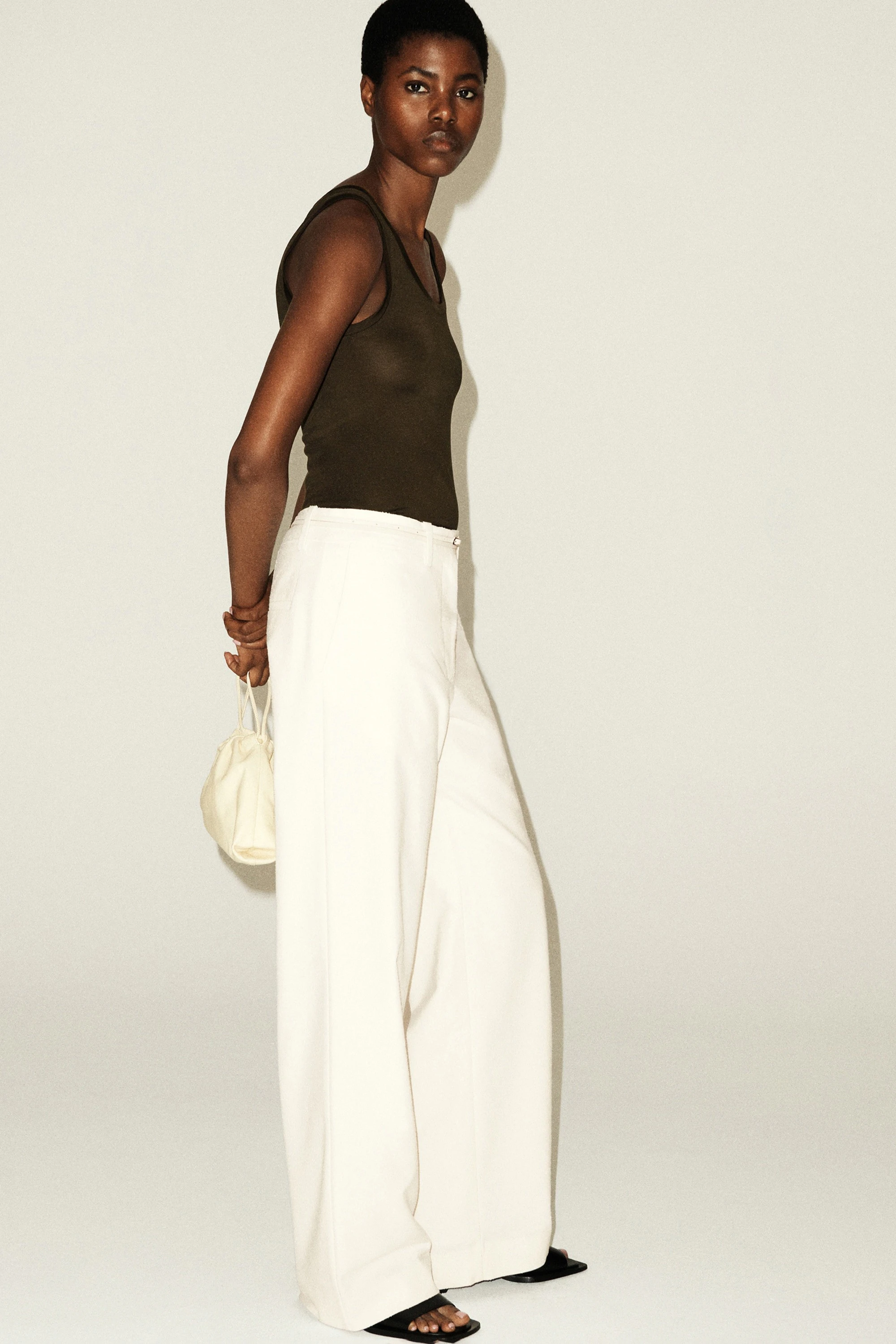 SCOOP-NECK SILK-JERSEY TANK TOP - 8