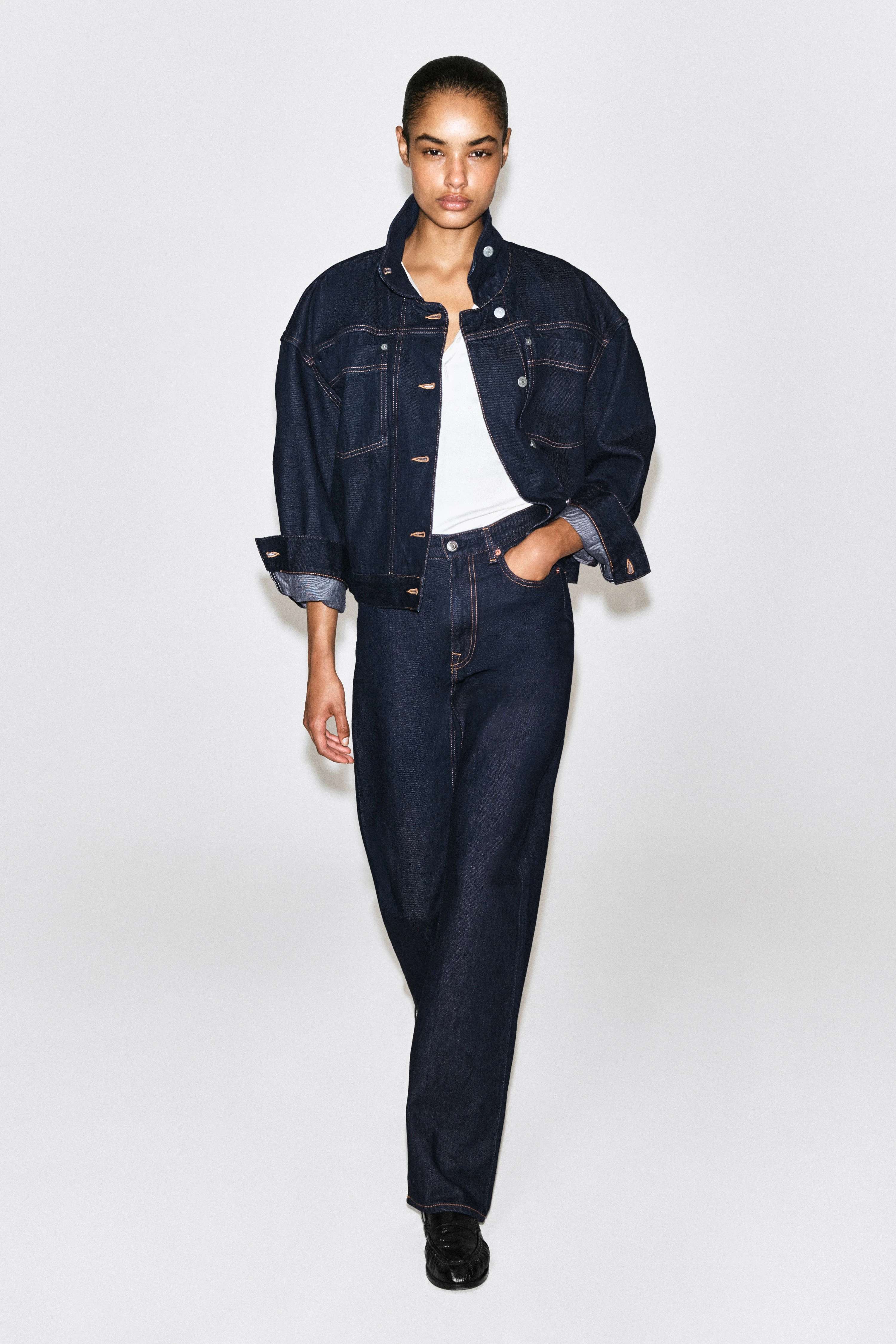 CHORD STRAIGHT-LEG JEANS - 1