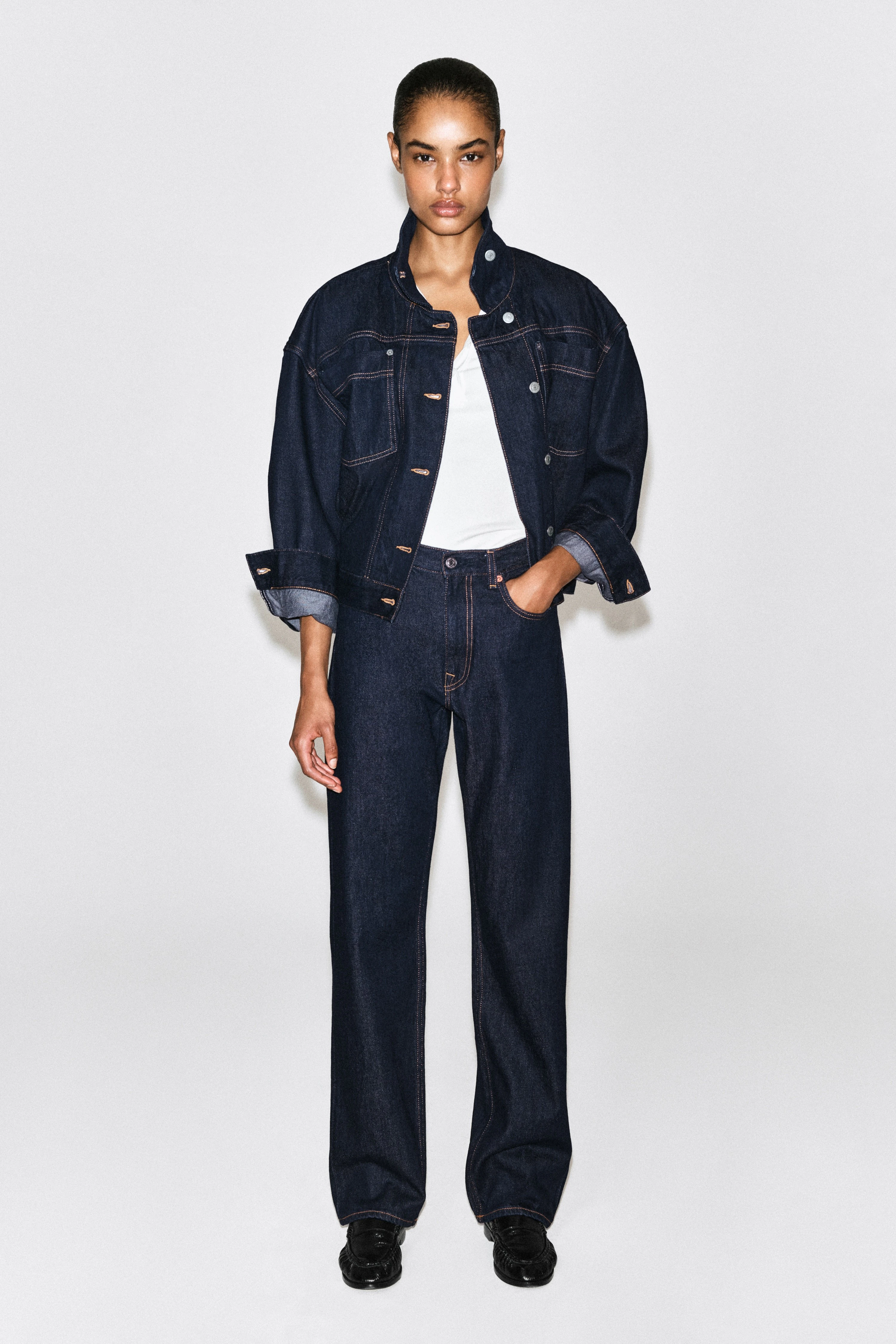 CHORD STRAIGHT-LEG JEANS - 3