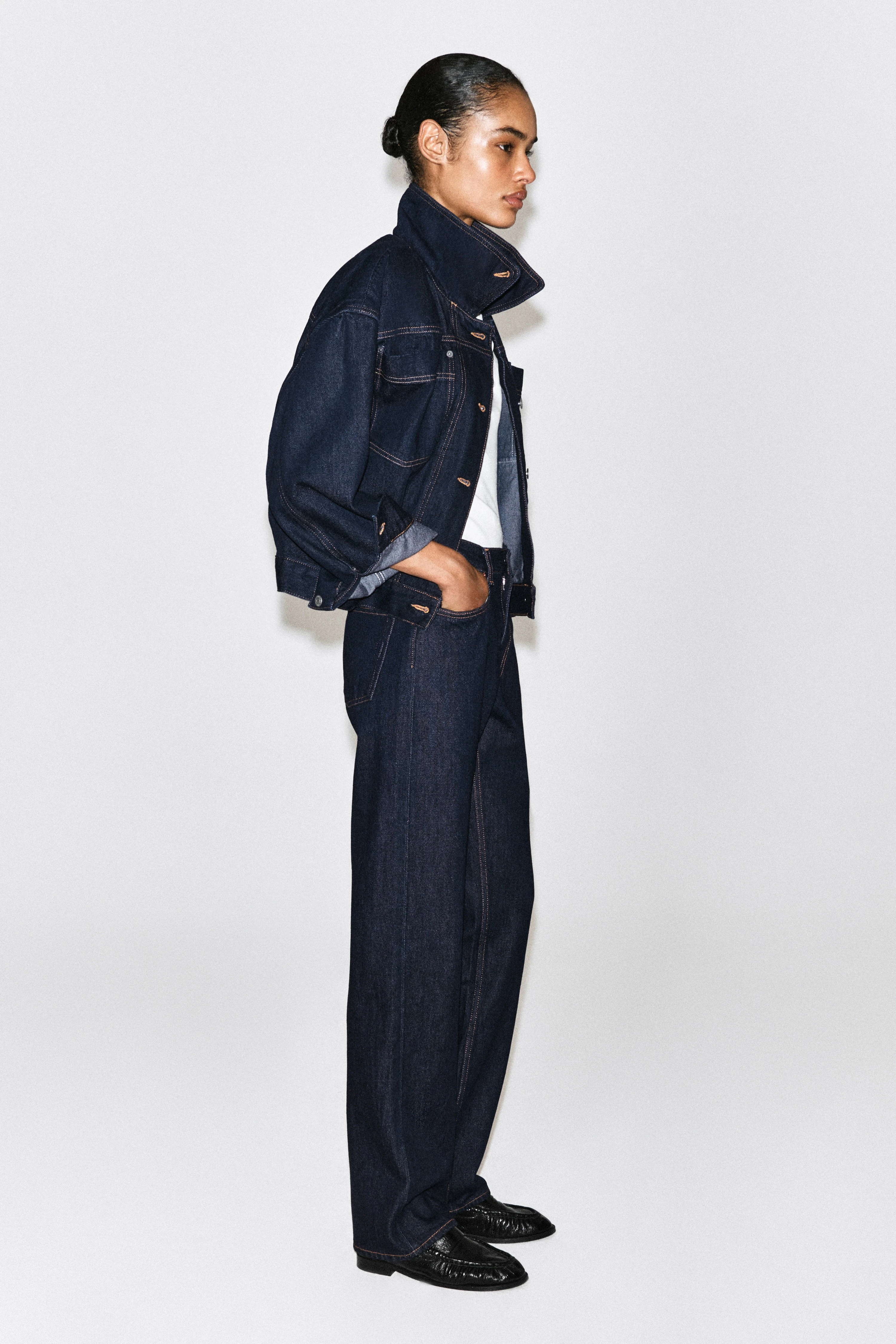 CHORD STRAIGHT-LEG JEANS - 4