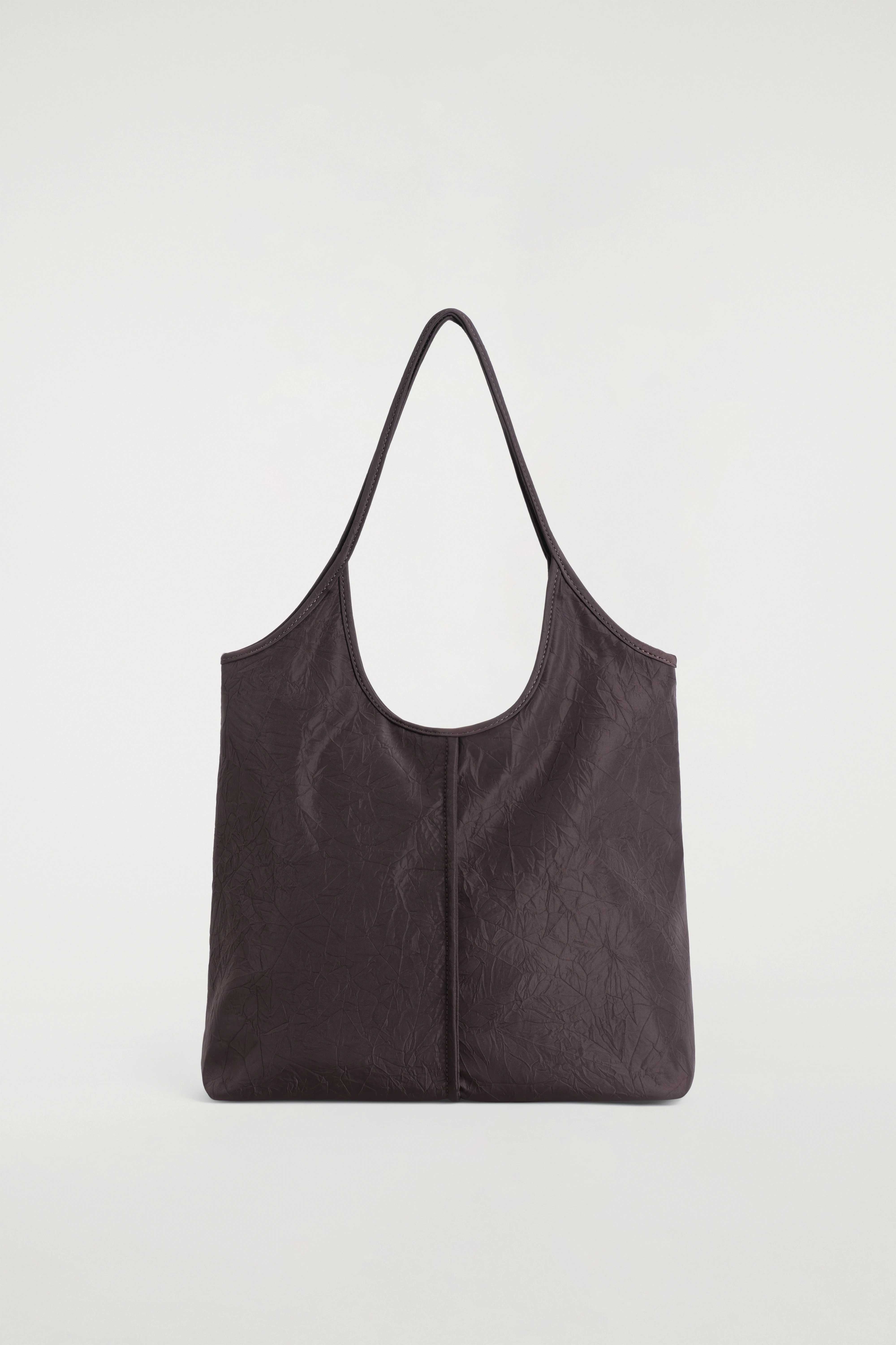 SCULPTED TOTE BAG - CRINKLED SHELL - 3