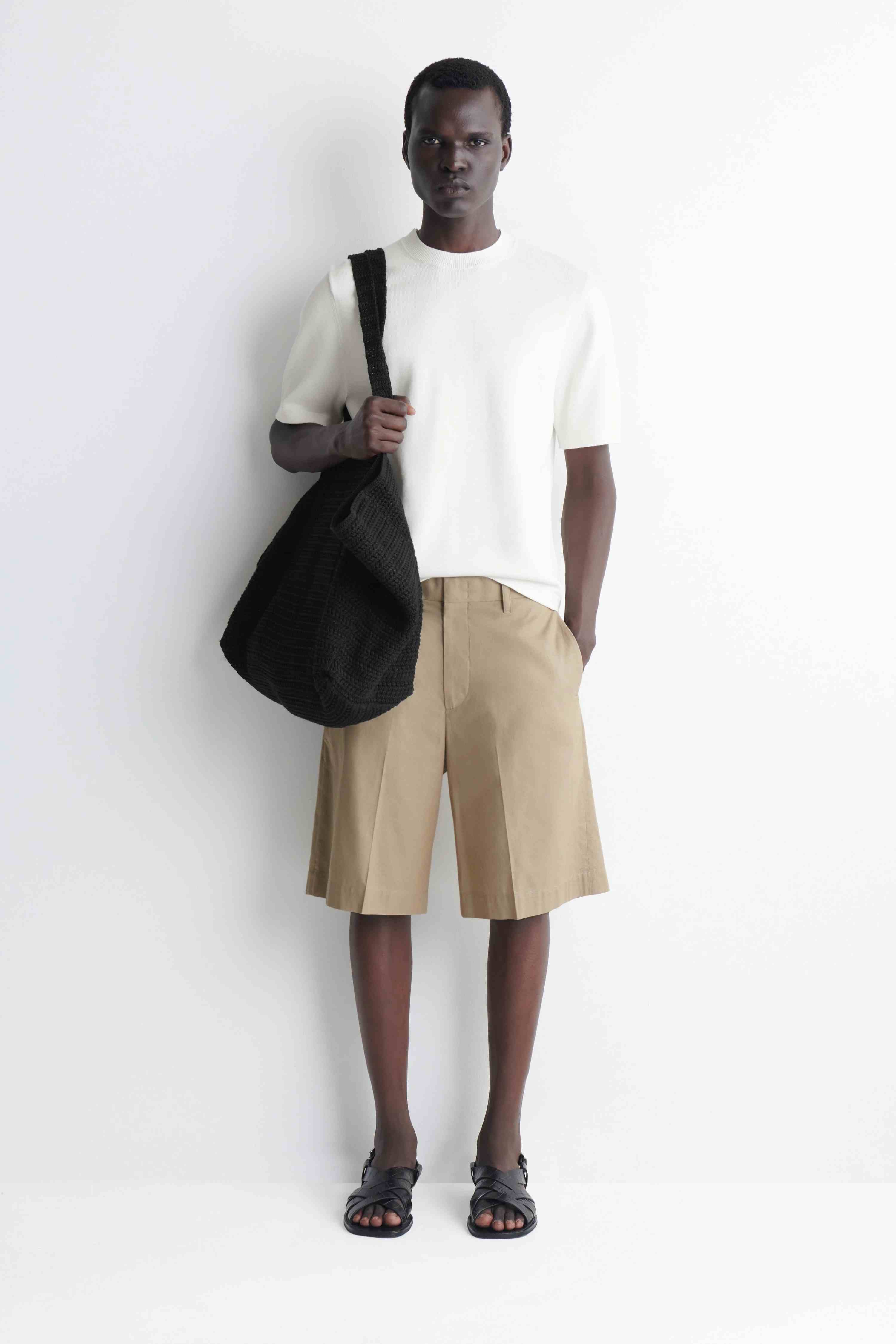 KNITTED COTTON T-SHIRT - 3