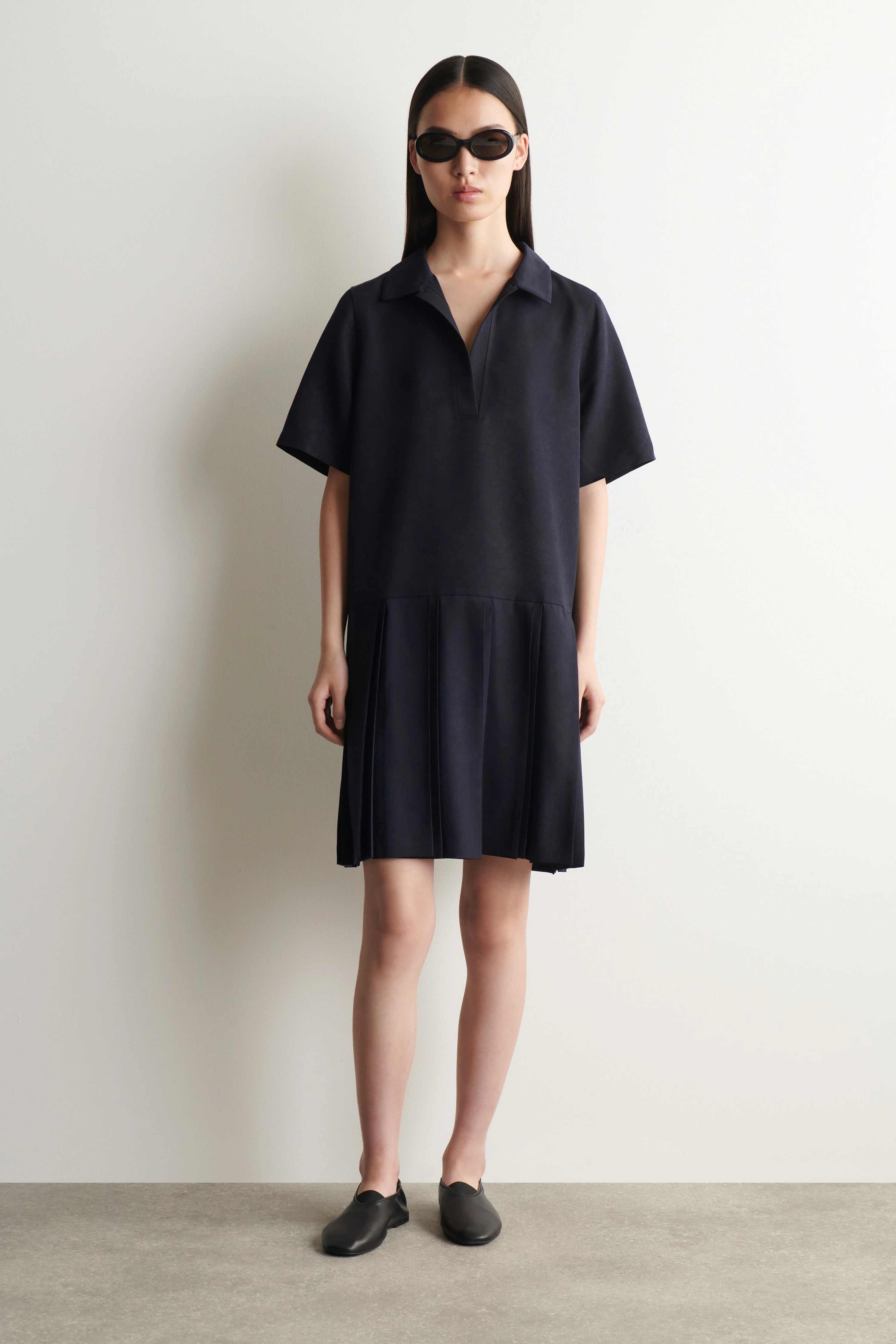 PLEATED MINI POLO DRESS - 3