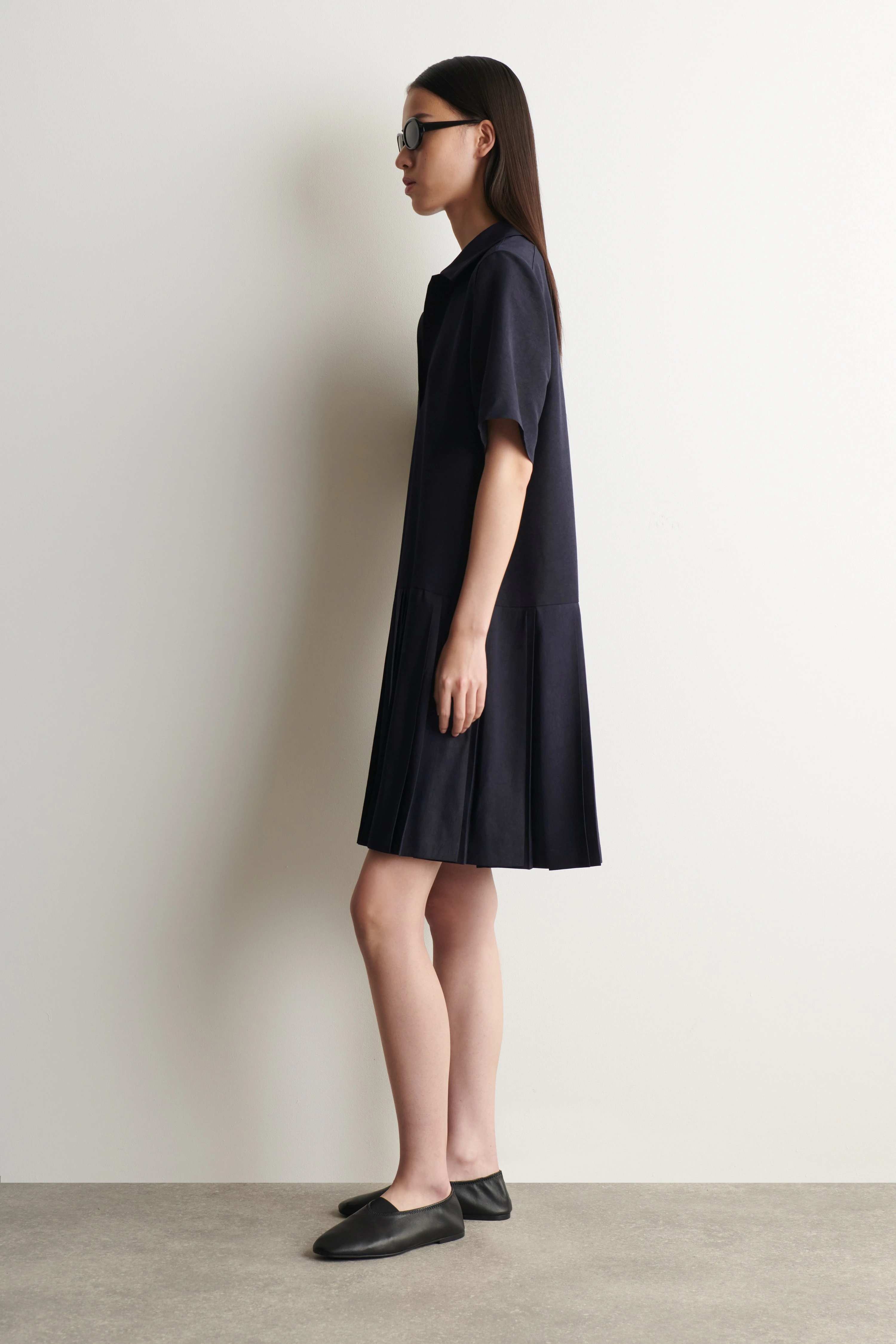 PLEATED MINI POLO DRESS - 4