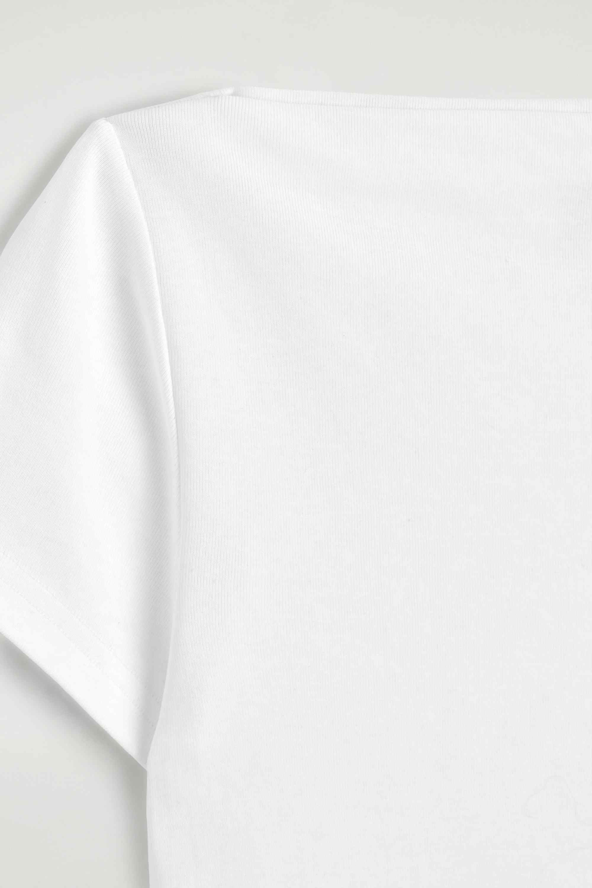 SLIM BOAT-NECK COTTON T-SHIRT - 7