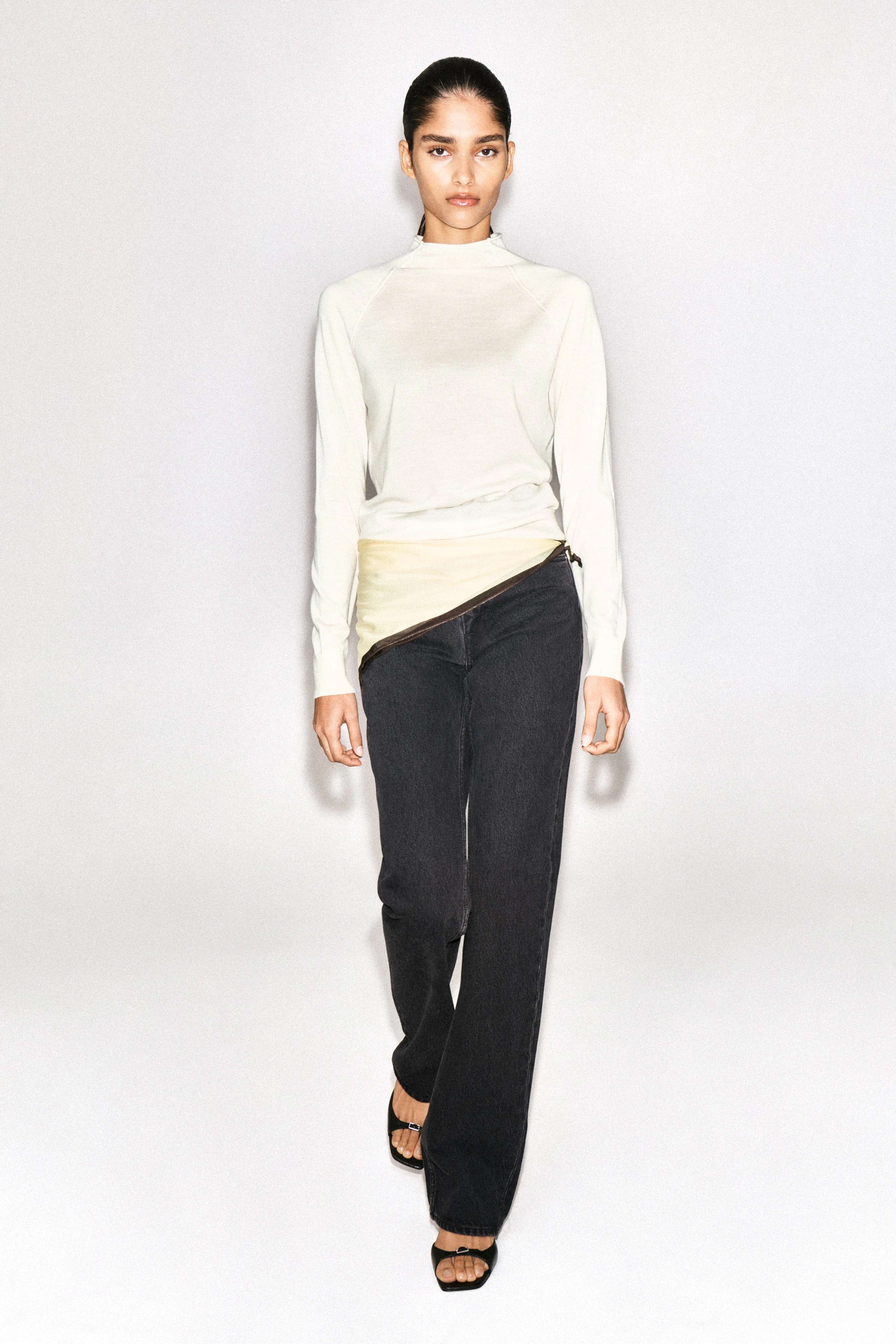 MERINO WOOL FUNNEL-NECK JUMPER - 4