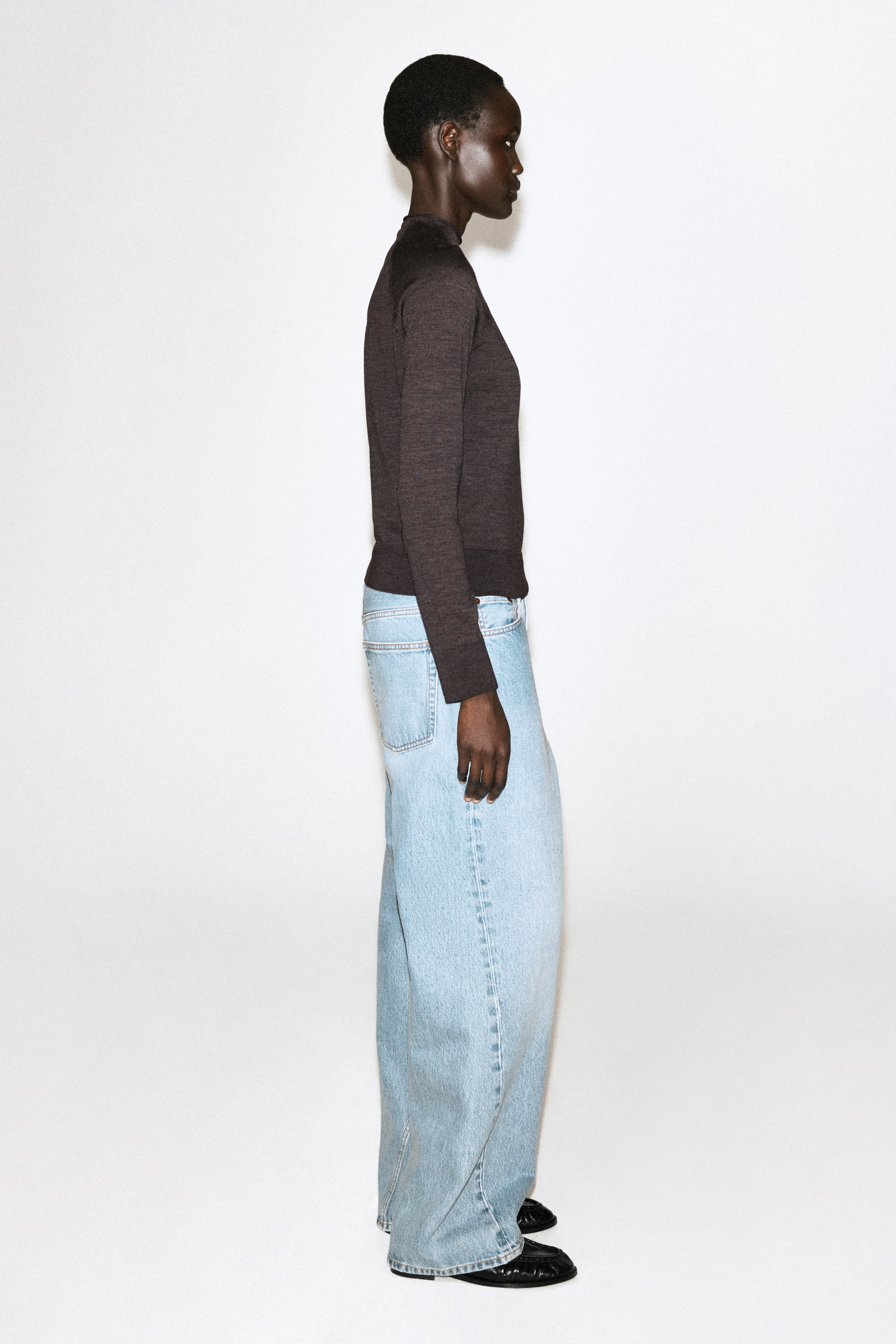 MERINO WOOL FUNNEL-NECK JUMPER - 5