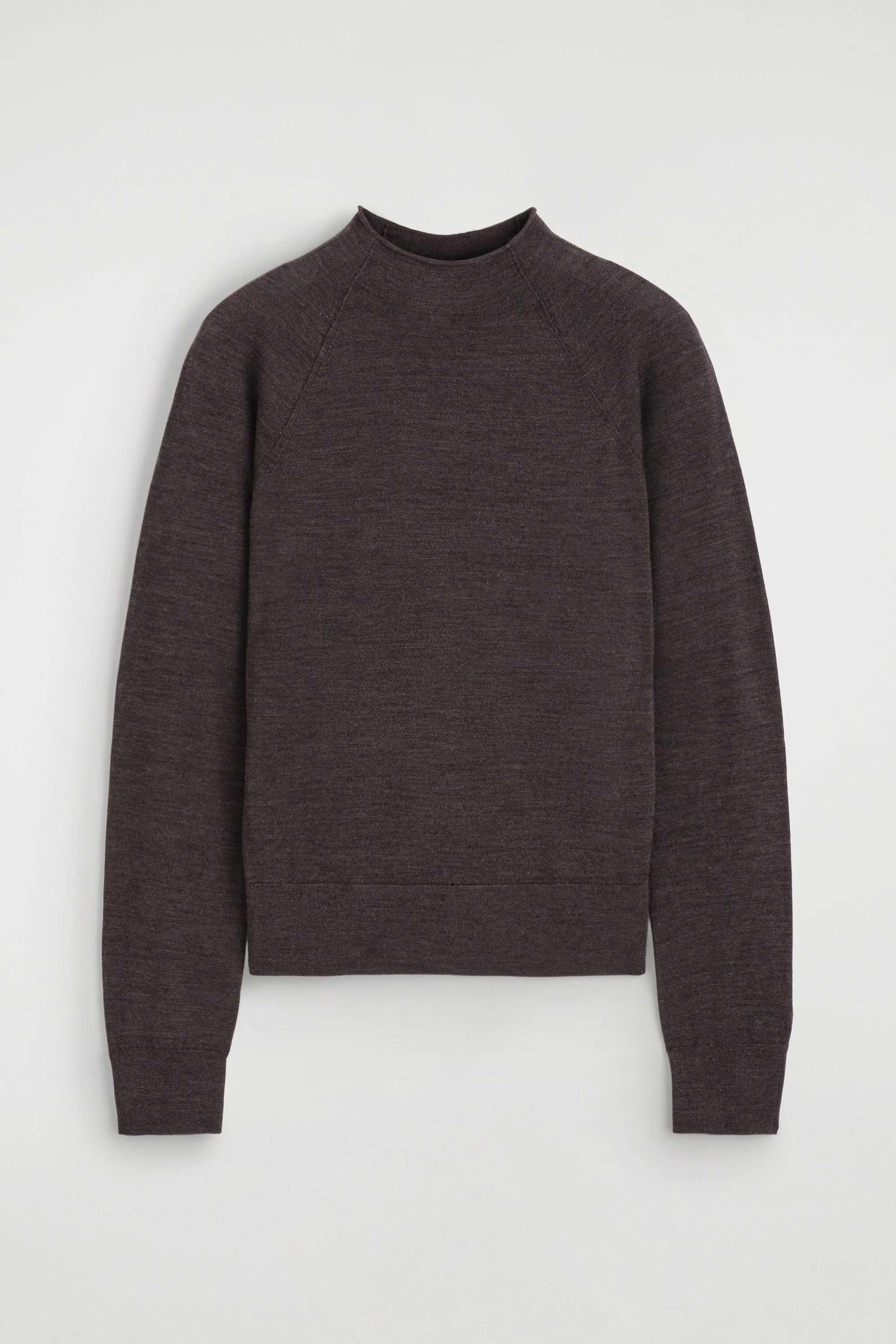 MERINO WOOL FUNNEL-NECK JUMPER - 7