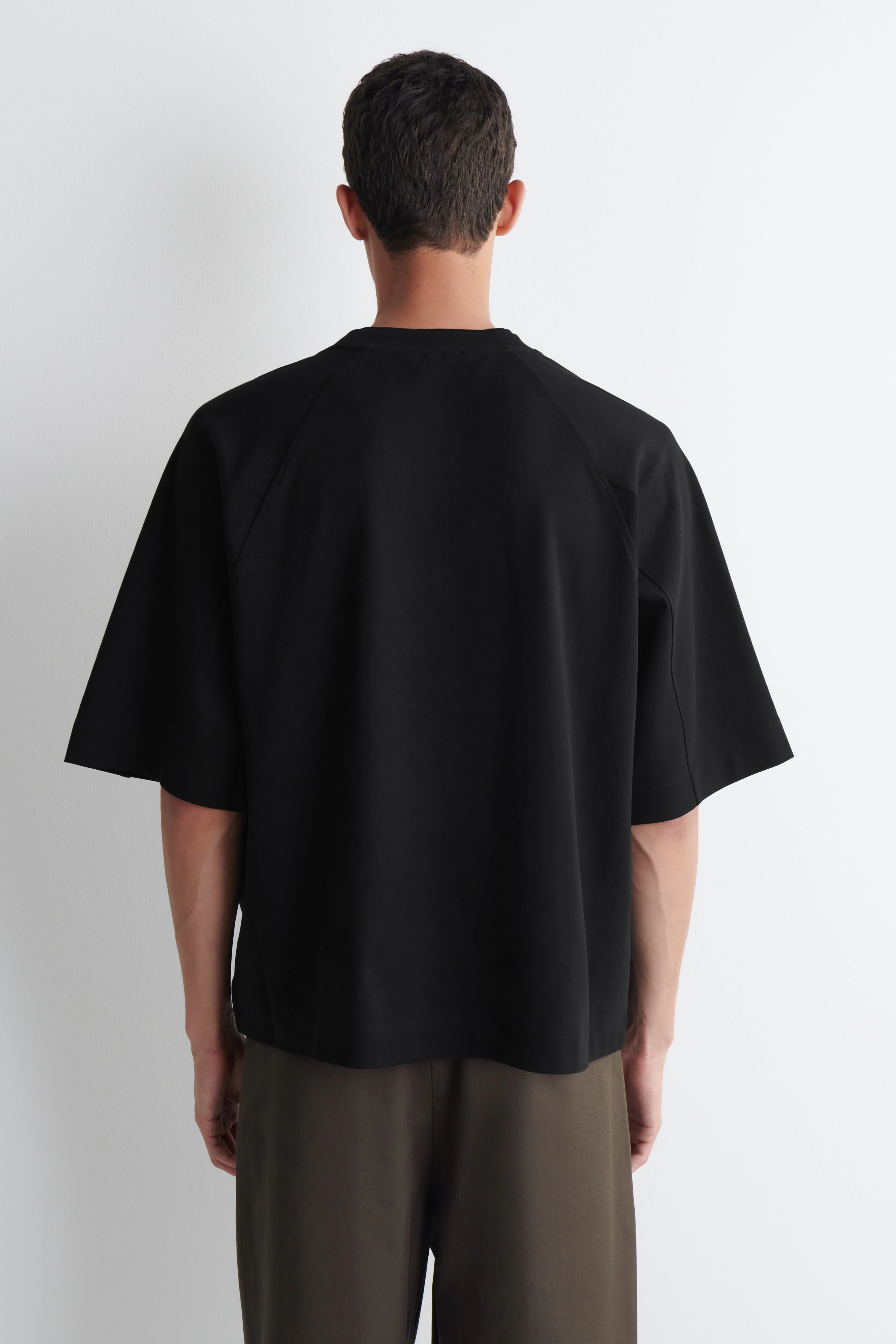 OVERSIZED INTERLOCK COTTON T-SHIRT - 3