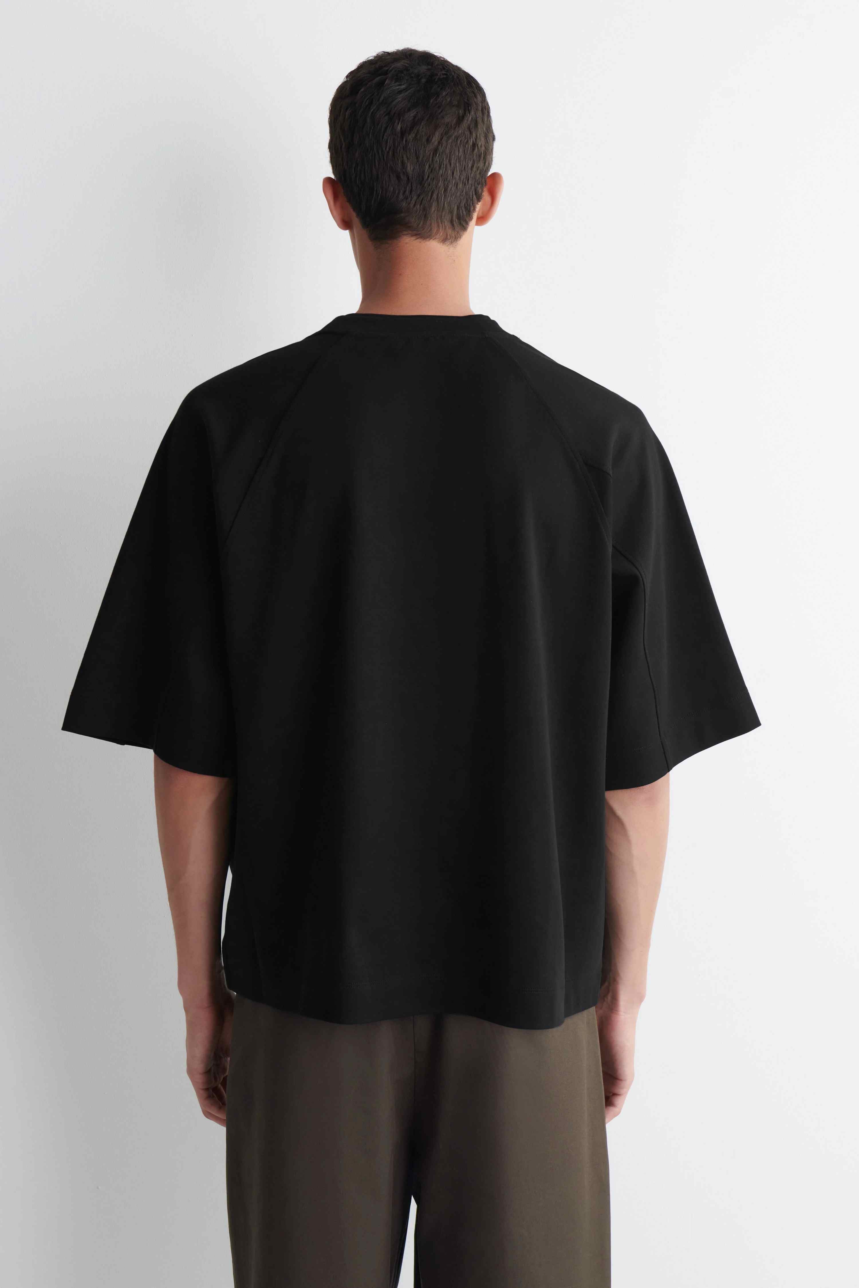 OVERSIZED INTERLOCK COTTON T-SHIRT - 3