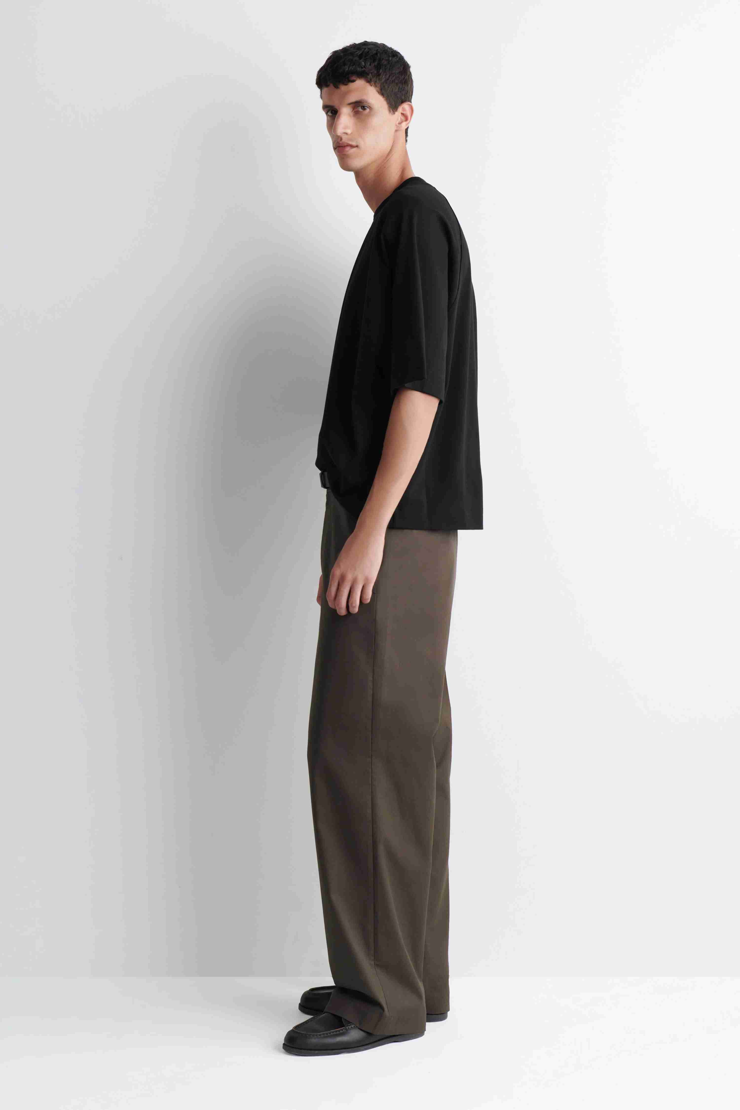 OVERSIZED INTERLOCK COTTON T-SHIRT - 4