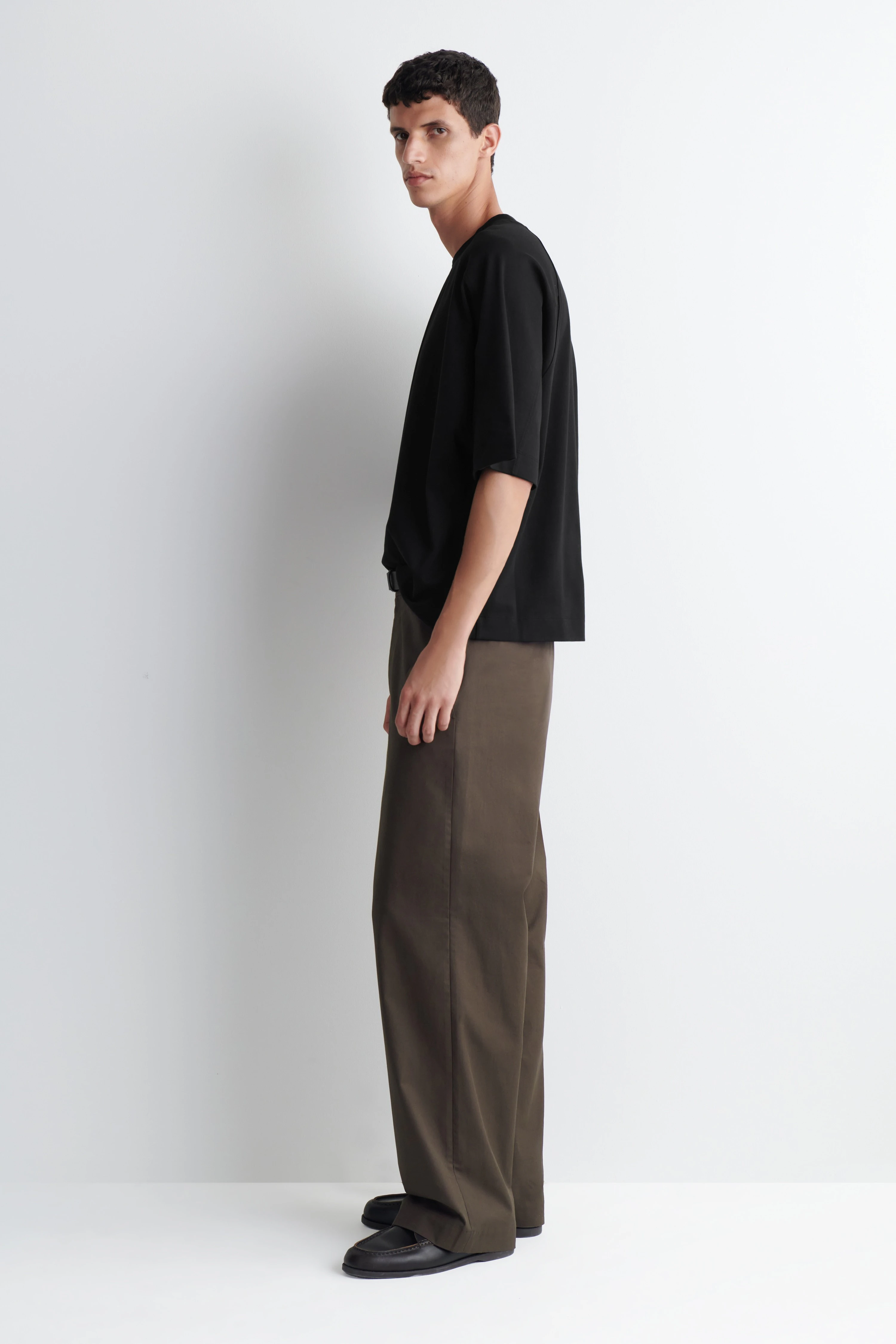 OVERSIZED INTERLOCK COTTON T-SHIRT - 4
