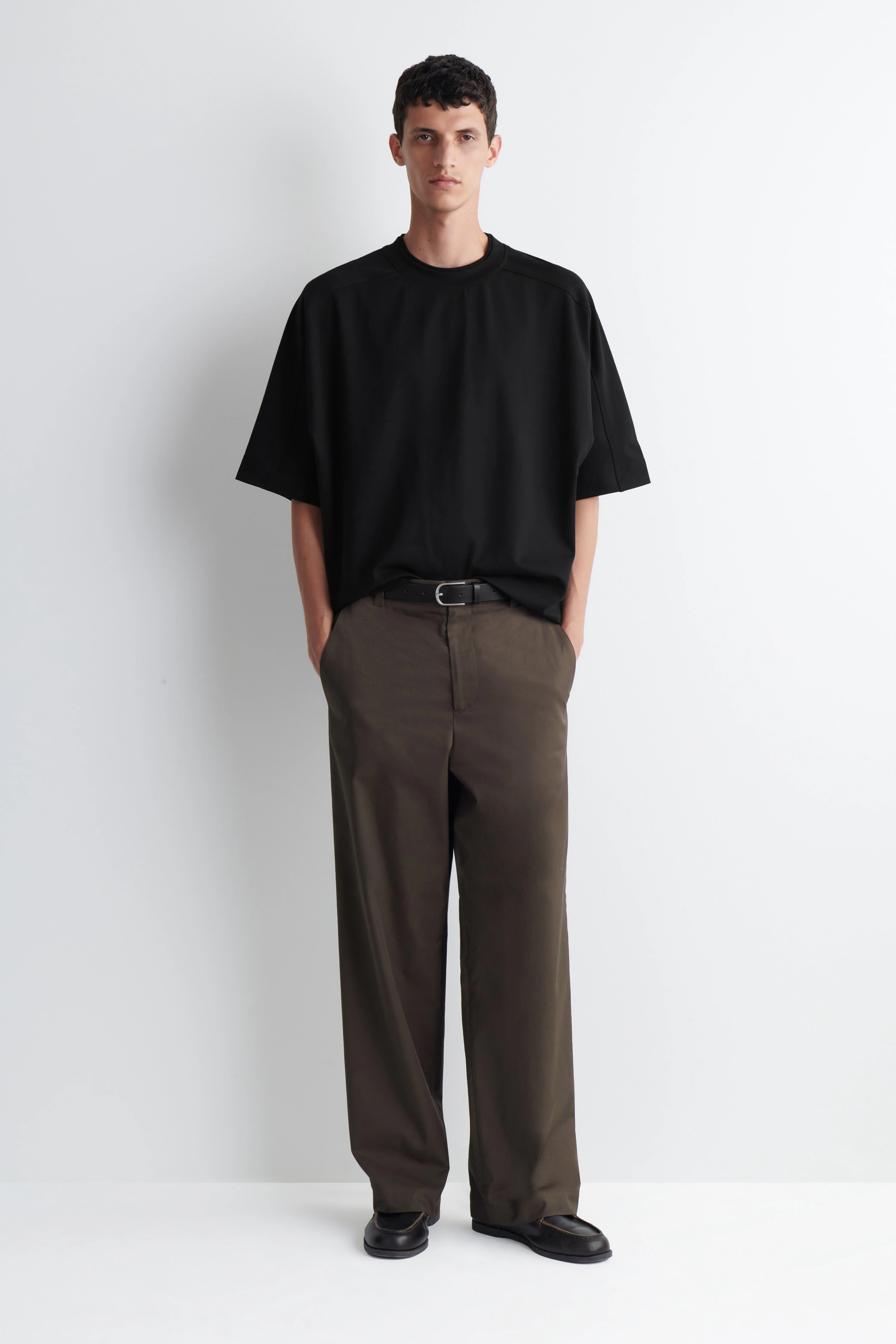 OVERSIZED INTERLOCK COTTON T-SHIRT - 5