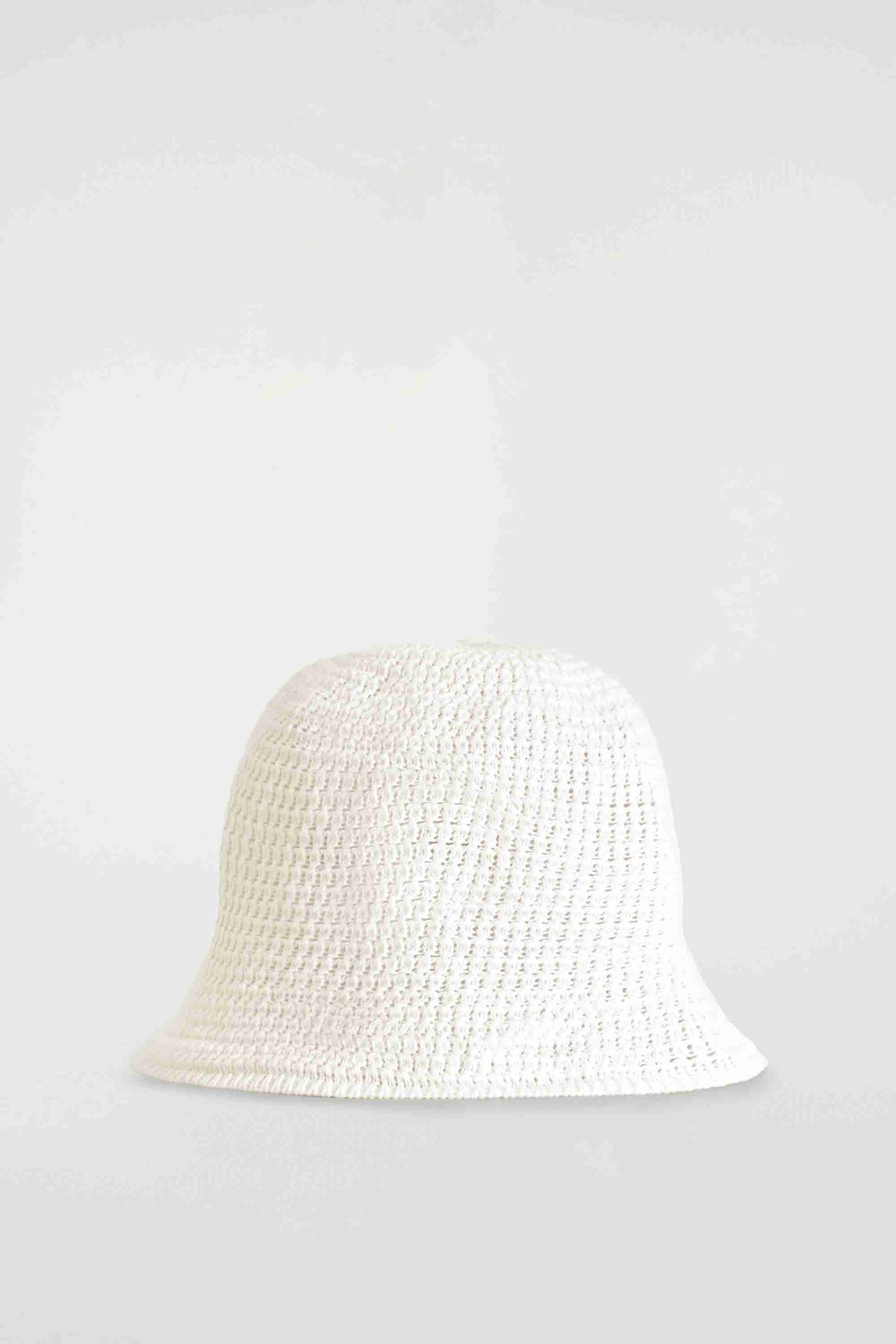 POINTELLE-KNIT BUCKET HAT - 3