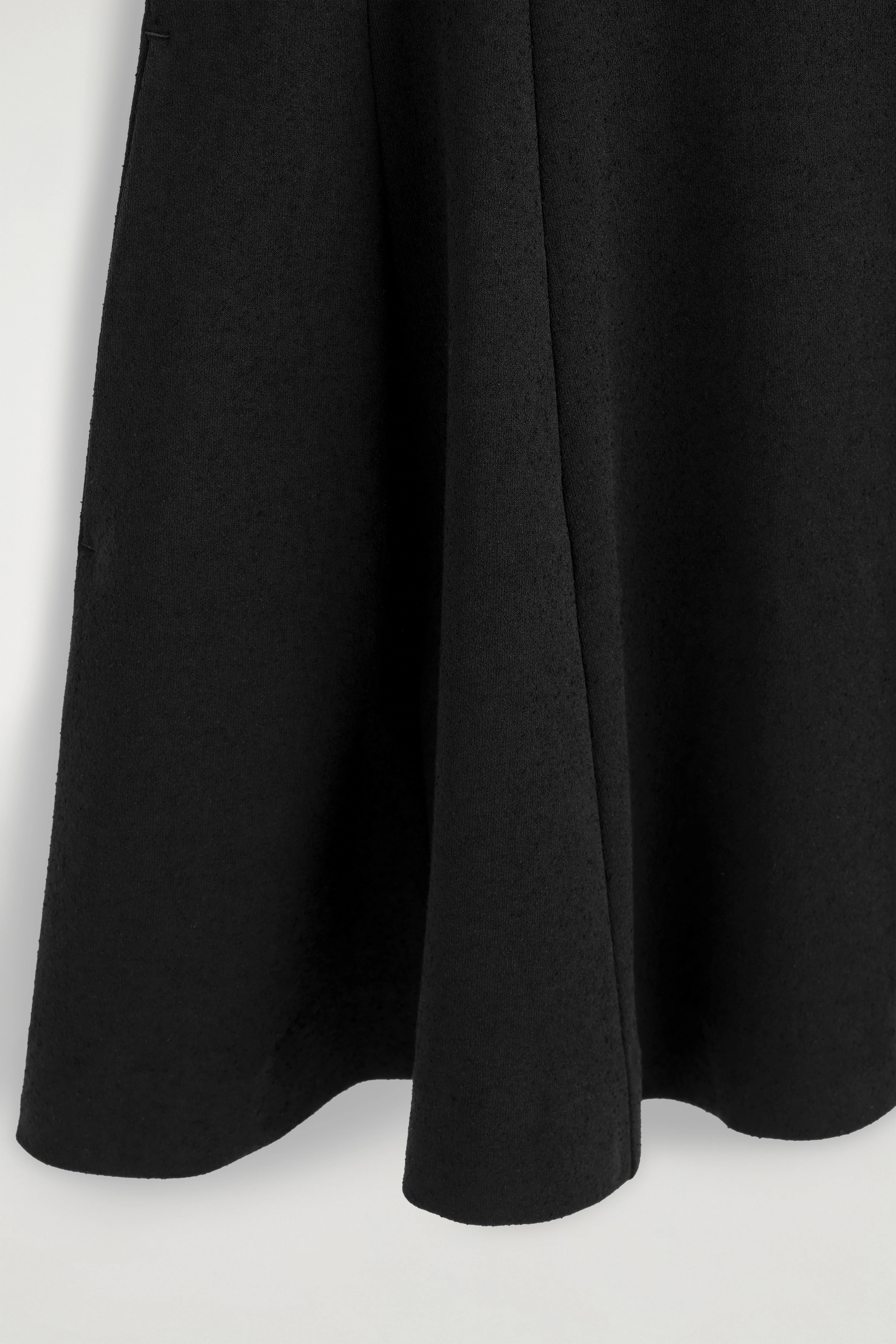 SCULPTED FLARED COTTON MINI DRESS - 8