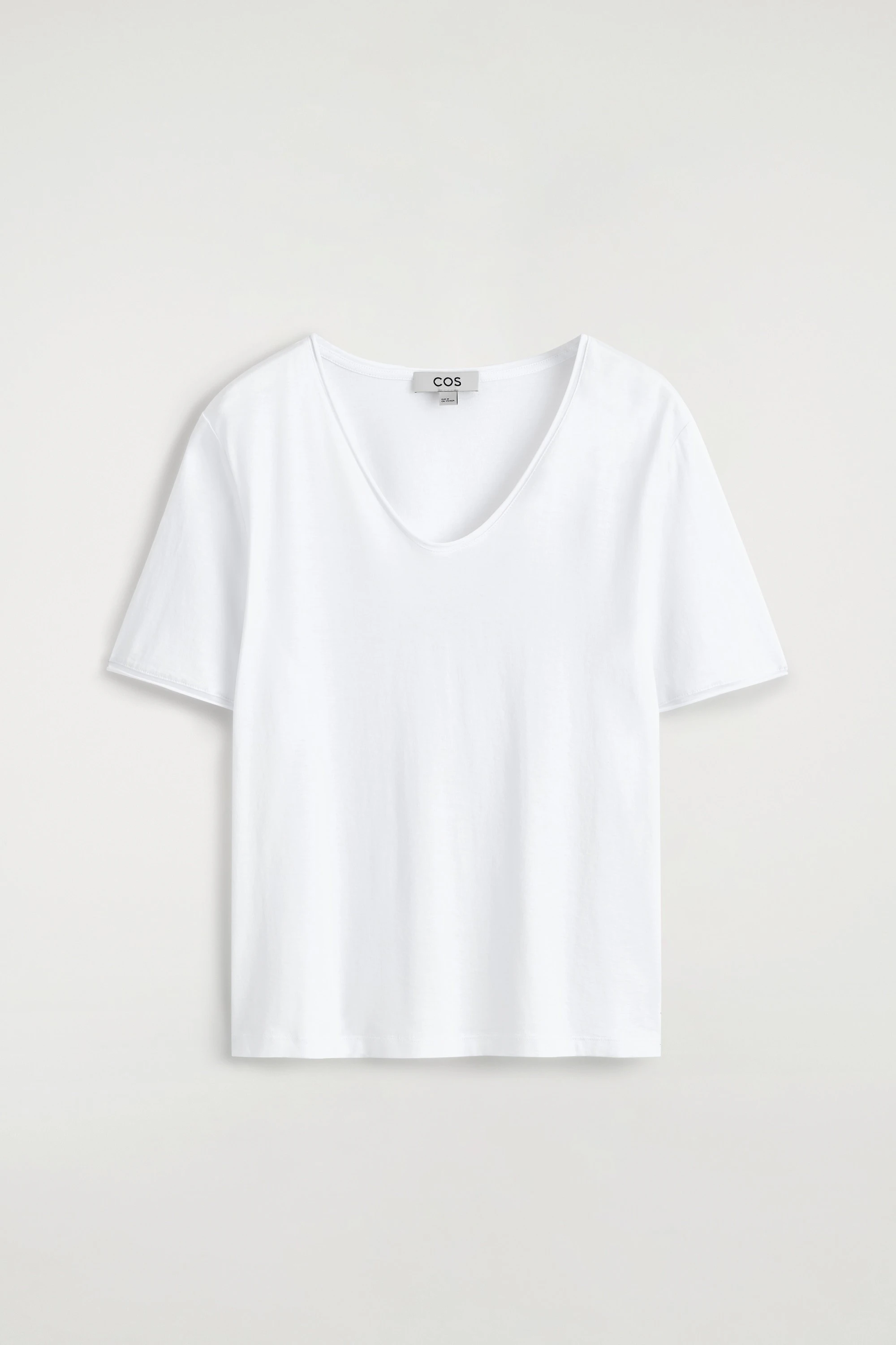 U-NECK LIGHTWEIGHT COTTON T-SHIRT - 5