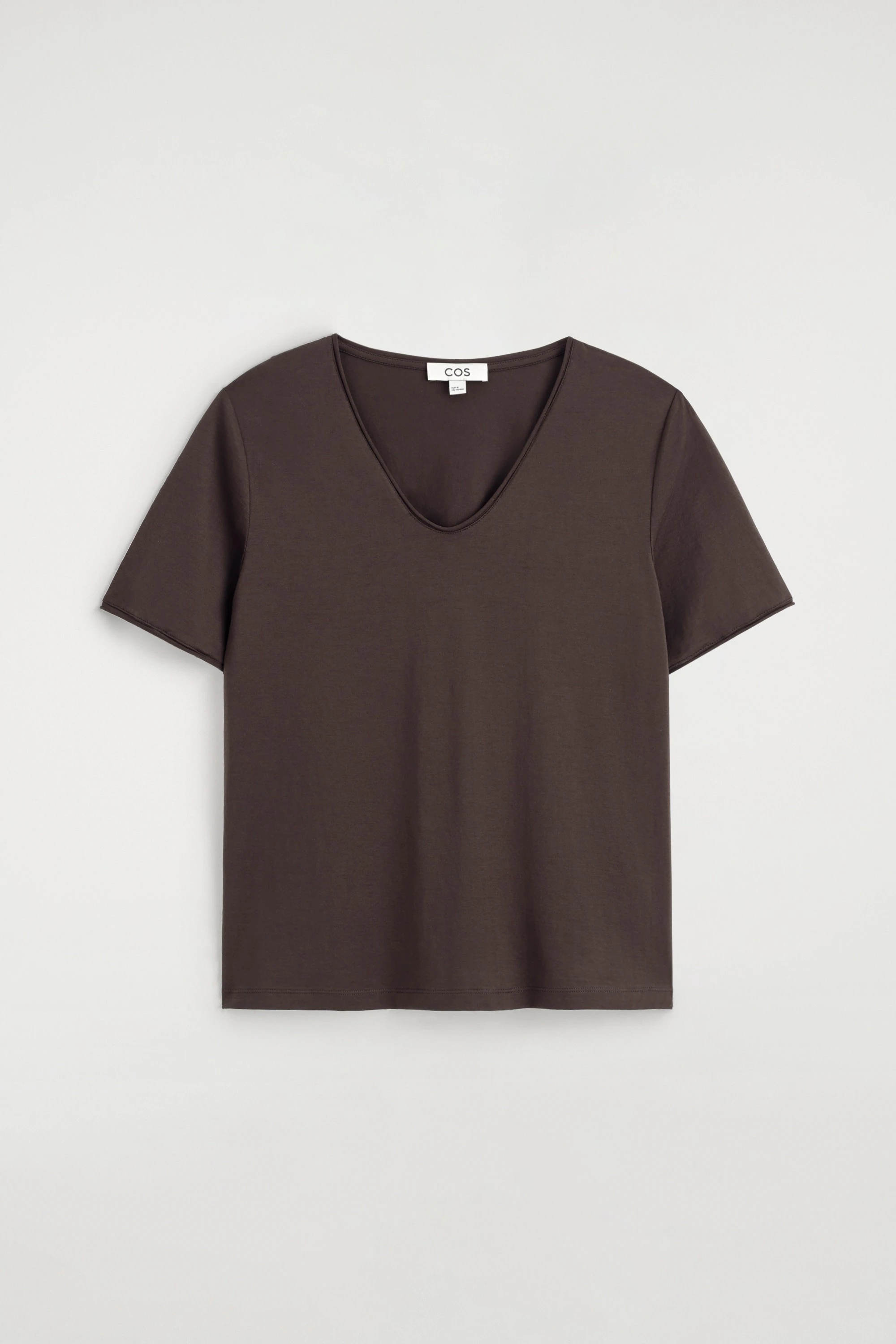 U-NECK LIGHTWEIGHT COTTON T-SHIRT - 5