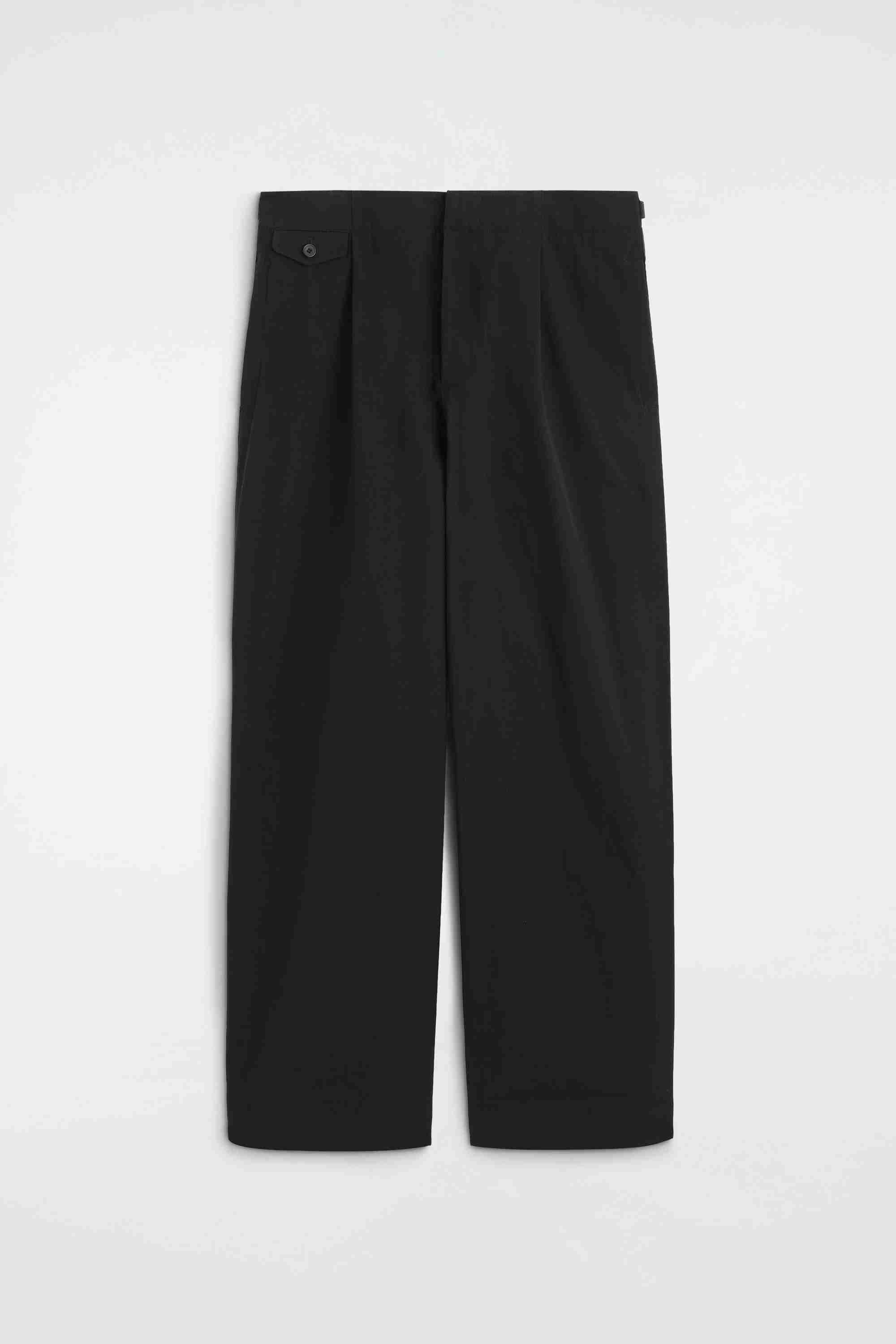 POCKET-DETAIL RELAXED-FIT WIDE-LEG TROUSERS - 6