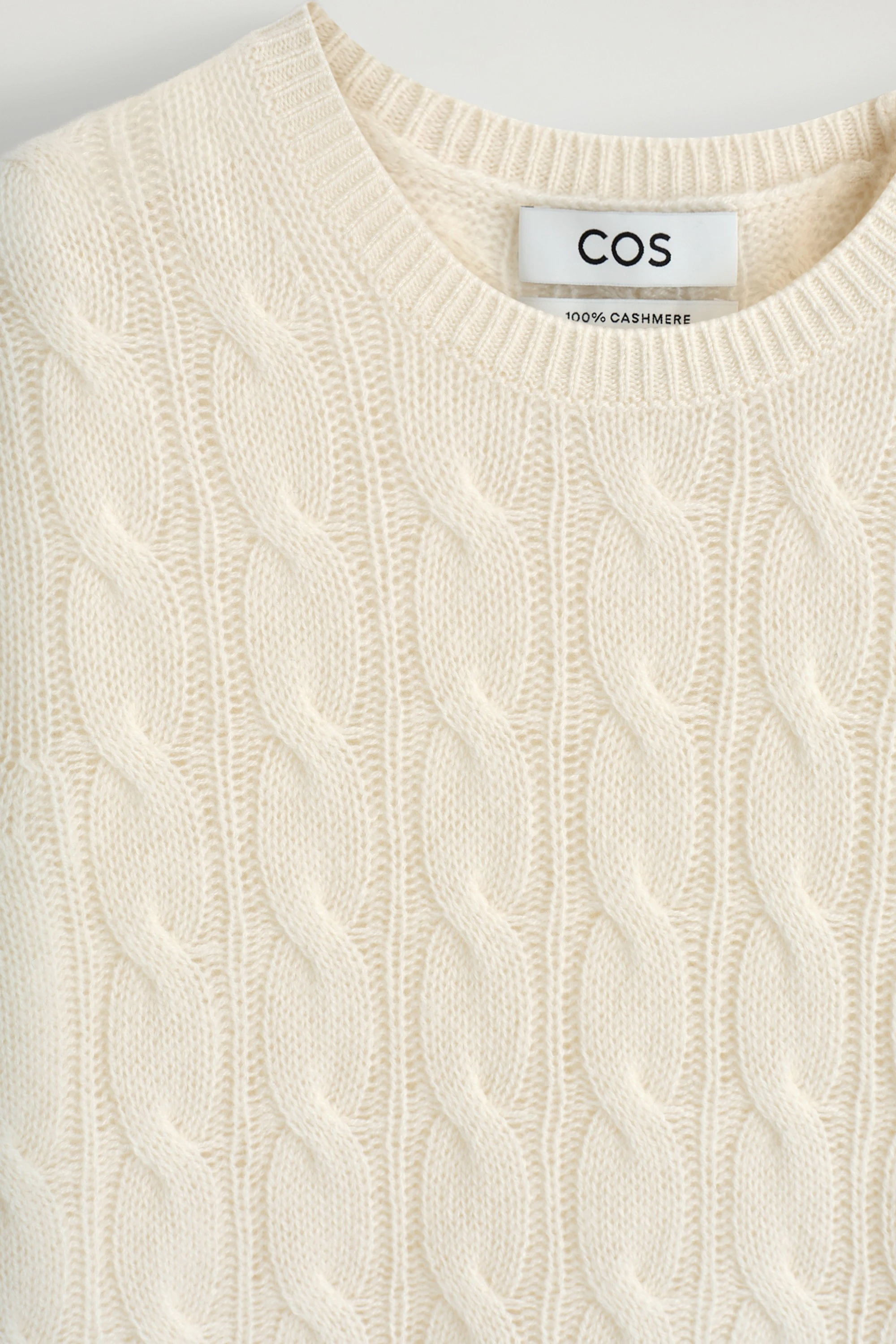 CABLE-KNIT PURE CASHMERE T-SHIRT - 6