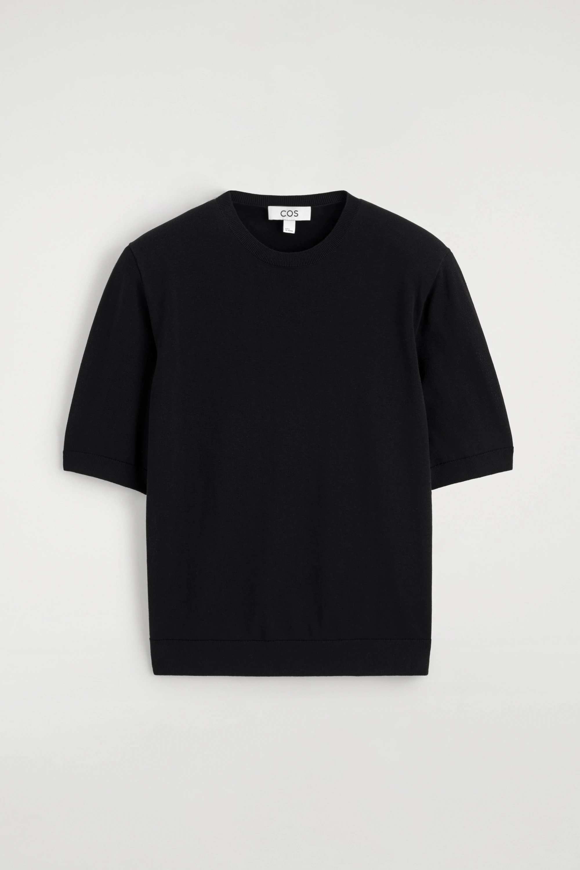 SCULPTED-SHOULDER SILK-COTTON T-SHIRT - 6