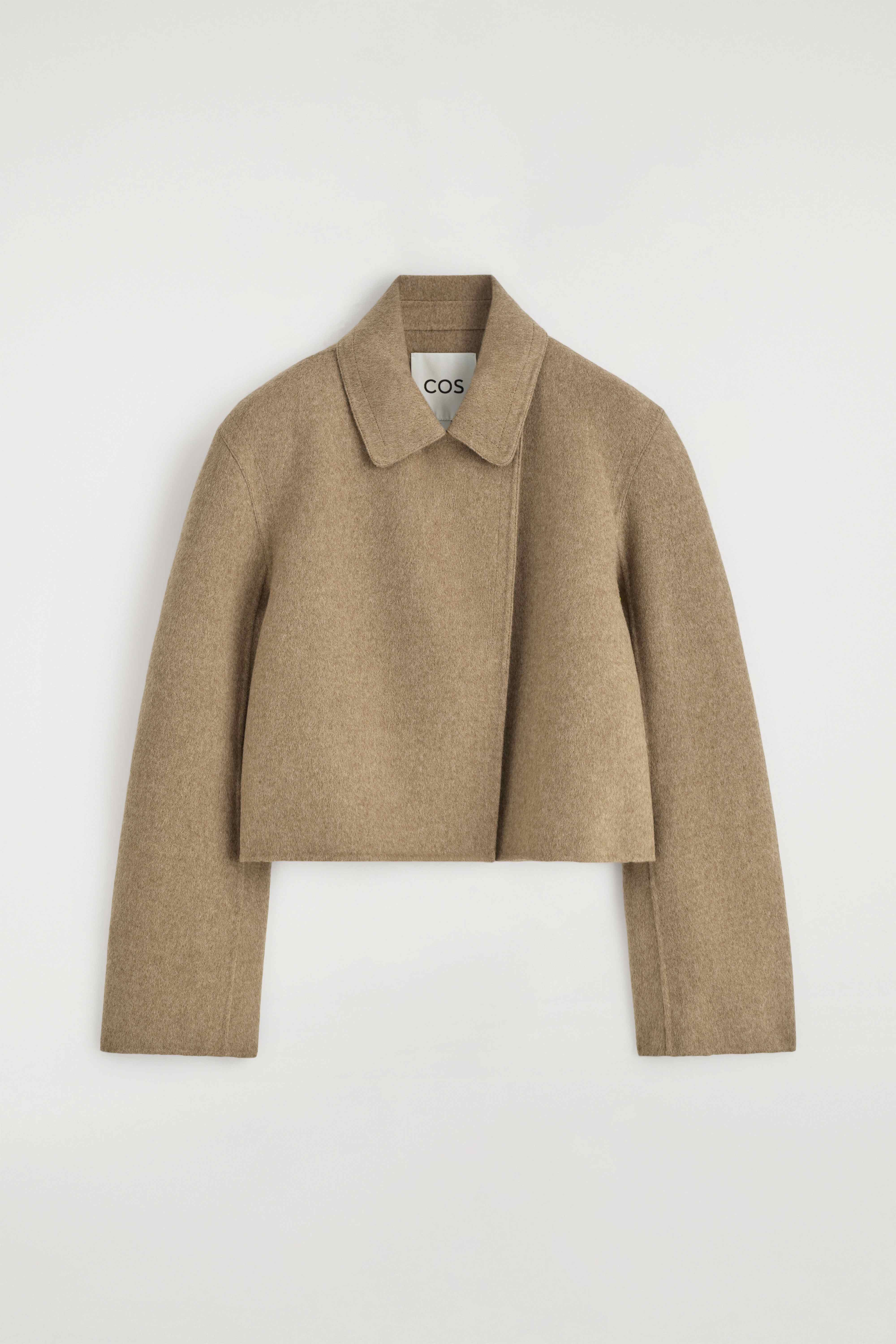 OVERSIZED CROPPED DOUBLE-FACED WOOL JACKET - 7
