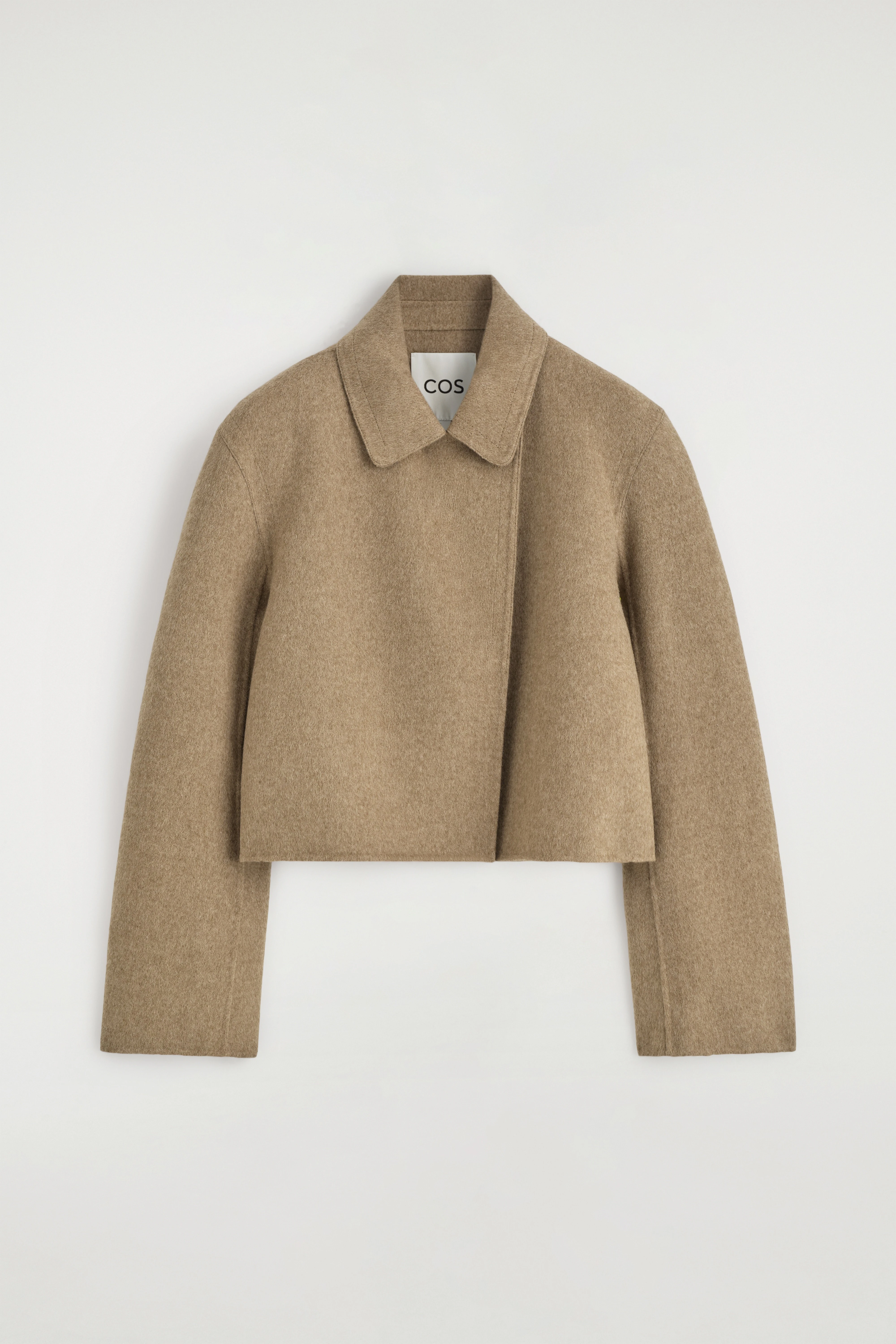 OVERSIZED CROPPED DOUBLE-FACED WOOL JACKET - 7