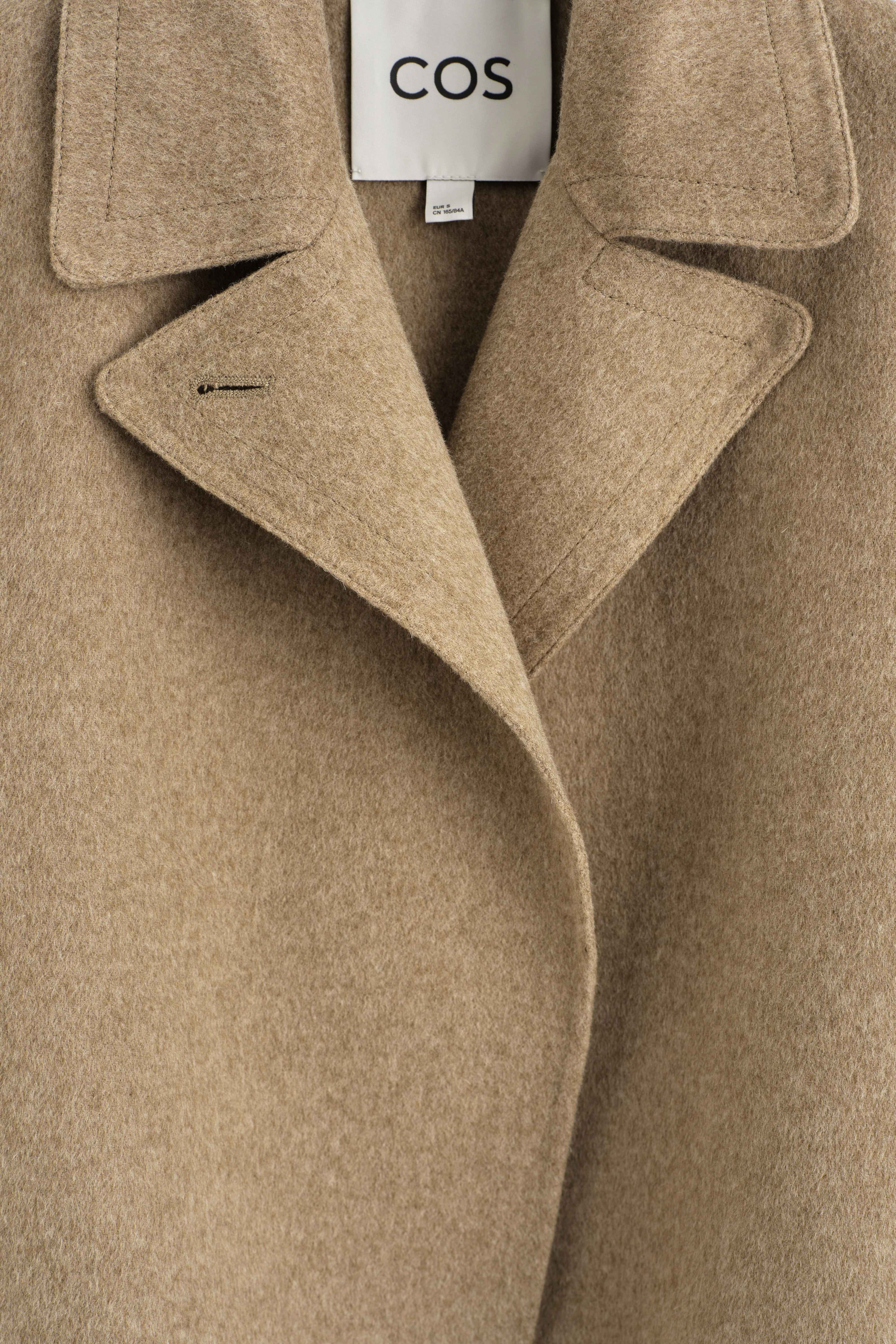 OVERSIZED CROPPED DOUBLE-FACED WOOL JACKET - 8