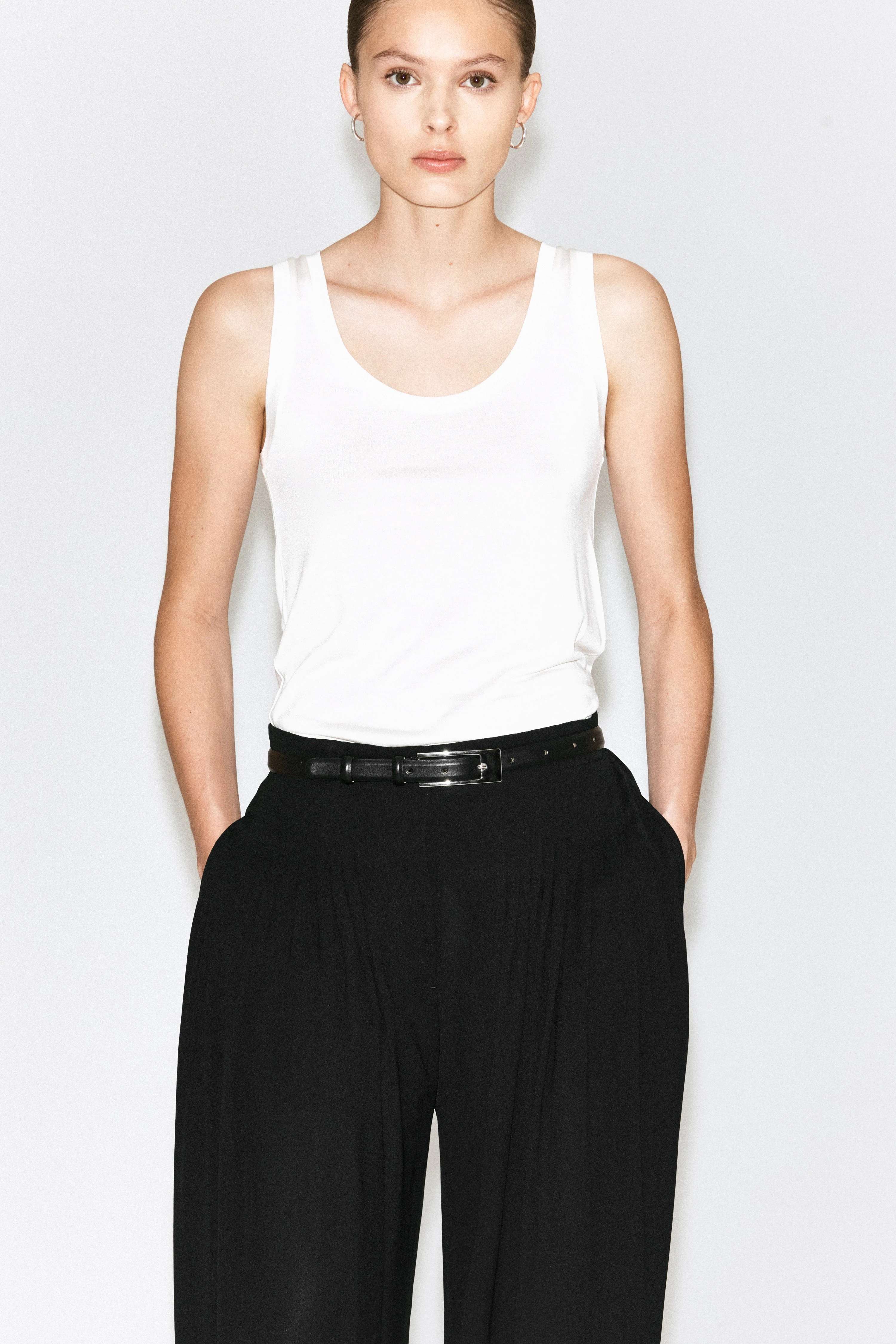 PLEATED CREPE BALLOON TROUSERS - 5