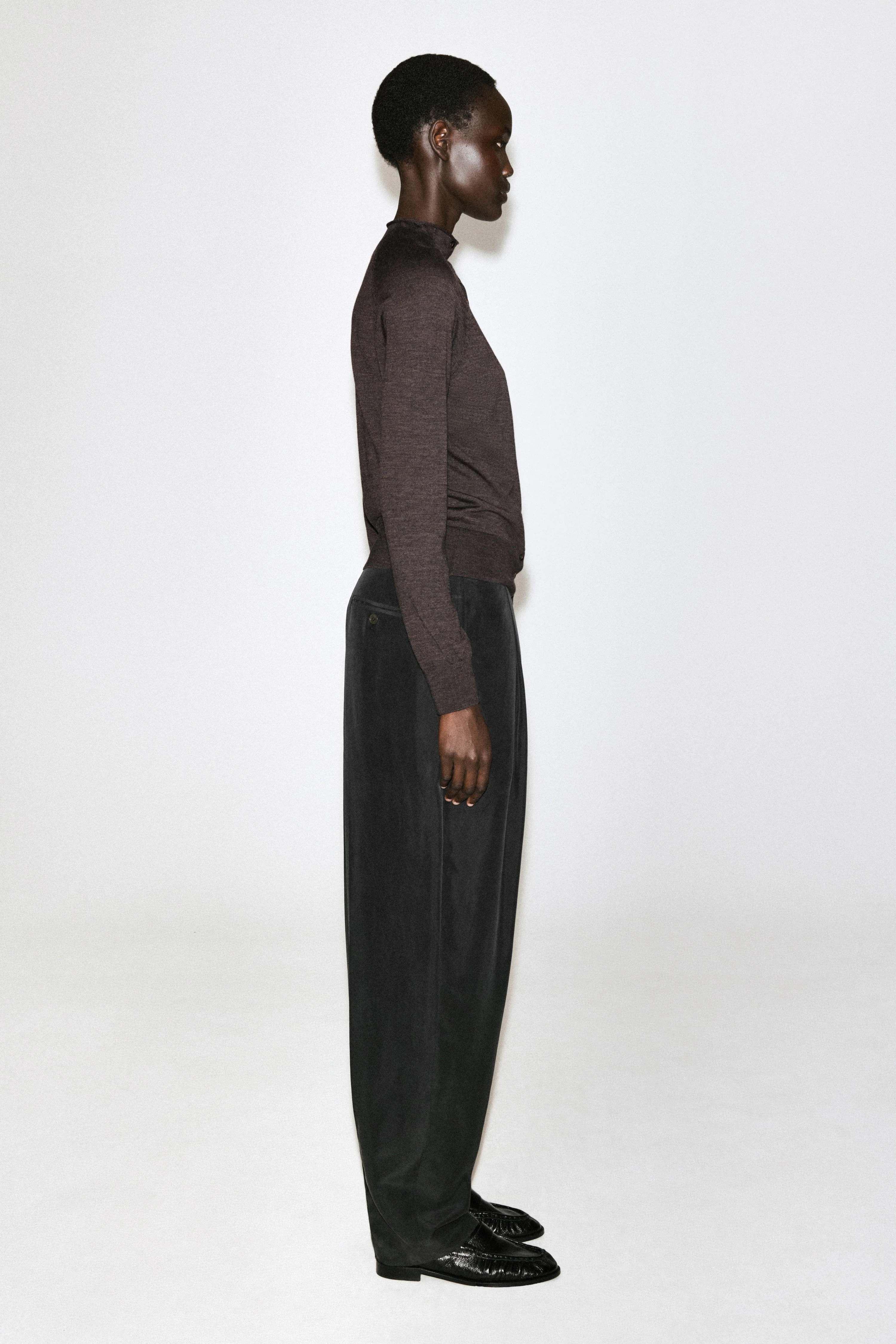 MERINO WOOL FUNNEL-NECK CARDIGAN - 5