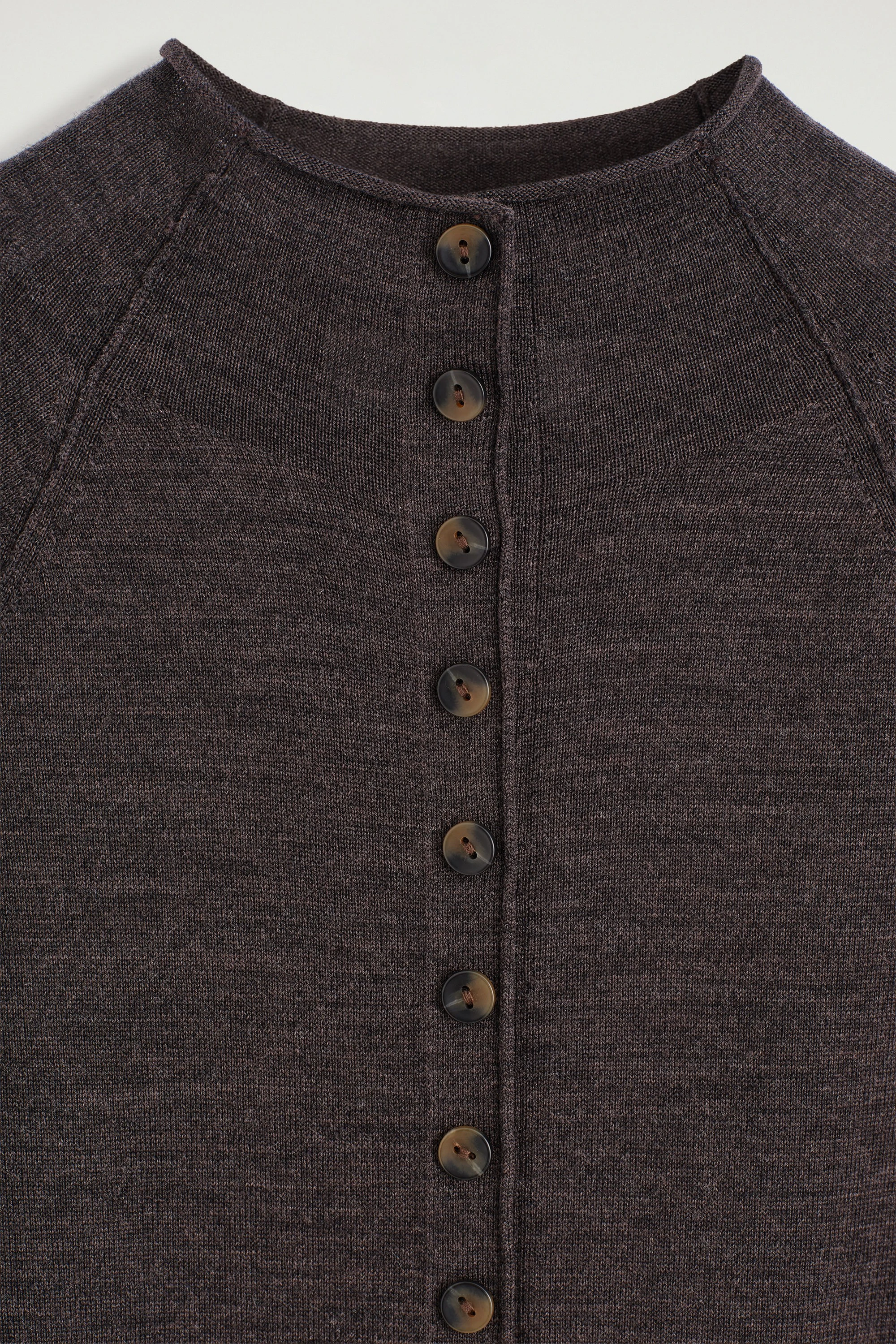 MERINO WOOL FUNNEL-NECK CARDIGAN - 8