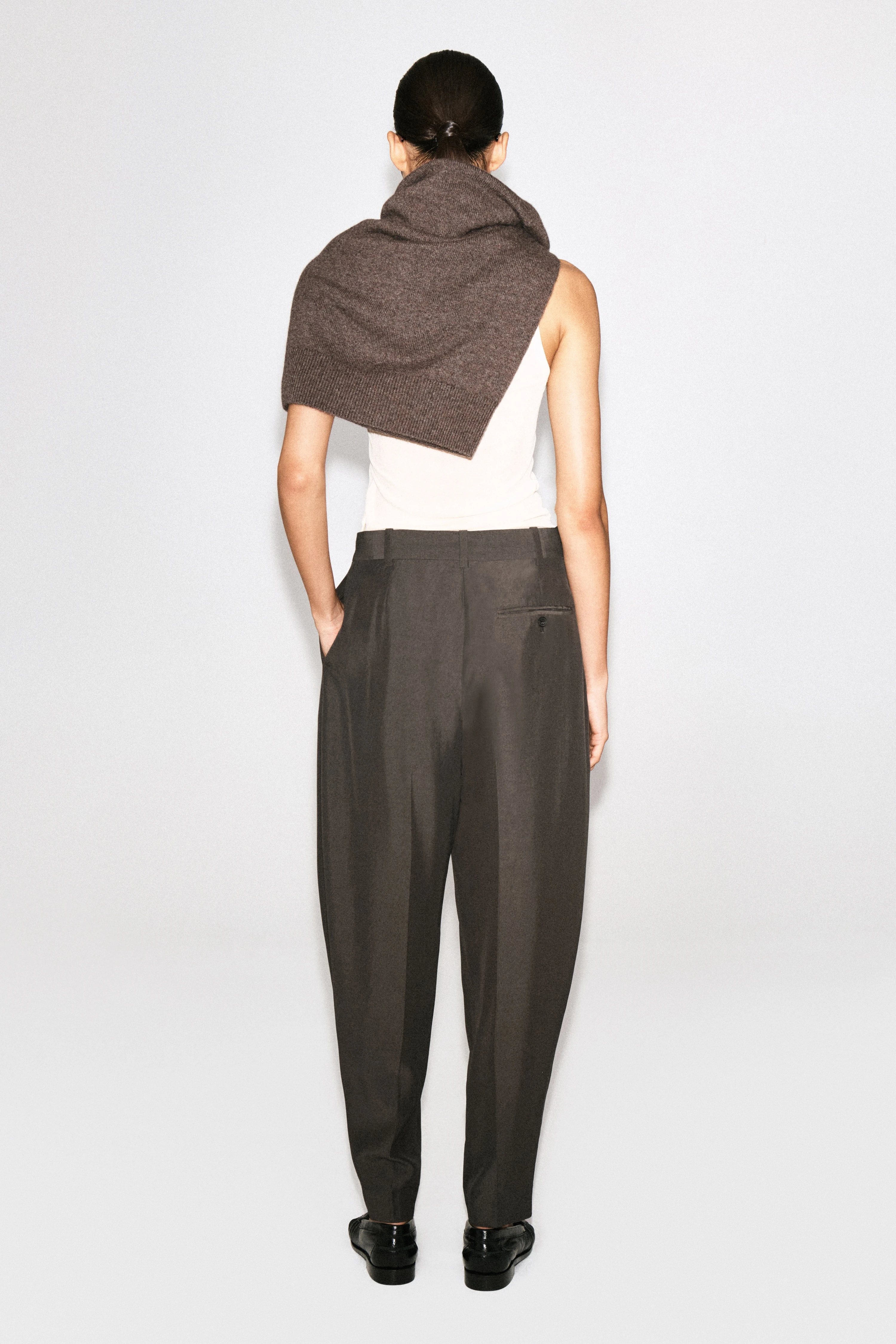PLEATED BALLOON-LEG TROUSERS - 2