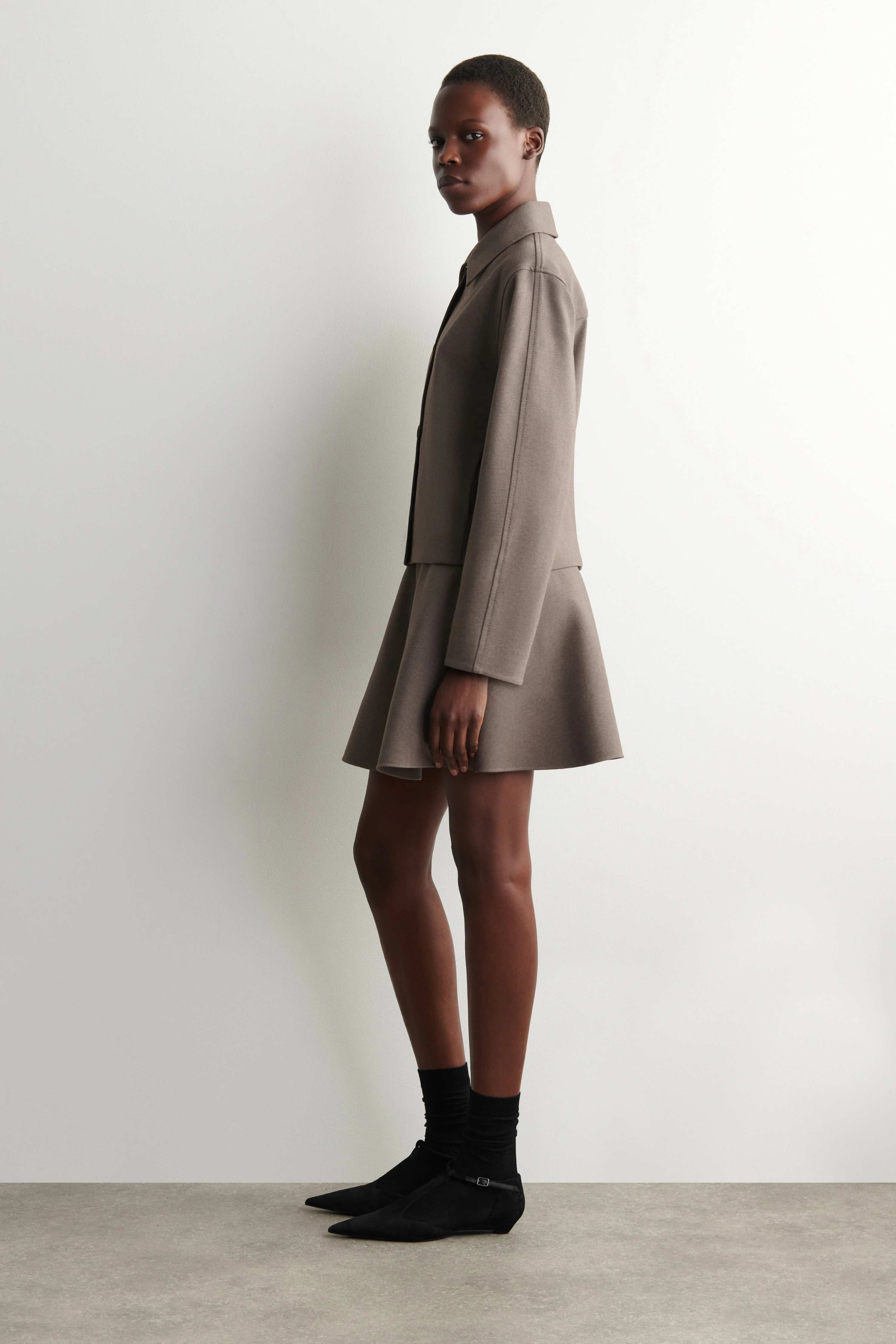 FLARED JERSEY MINI SKIRT - 3