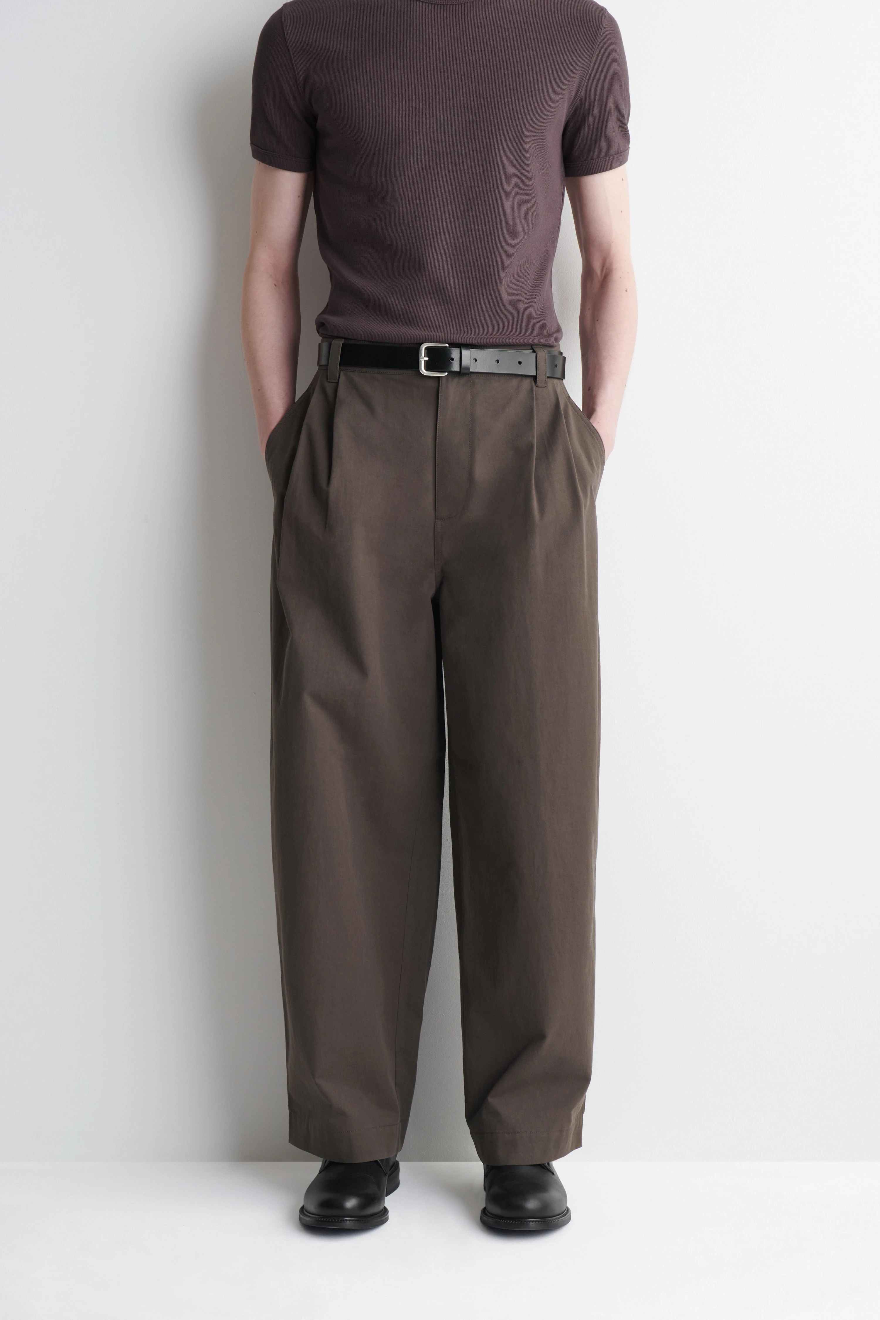 COTTON RELAXED-FIT BARREL-LEG UTILITY TROUSERS - 3