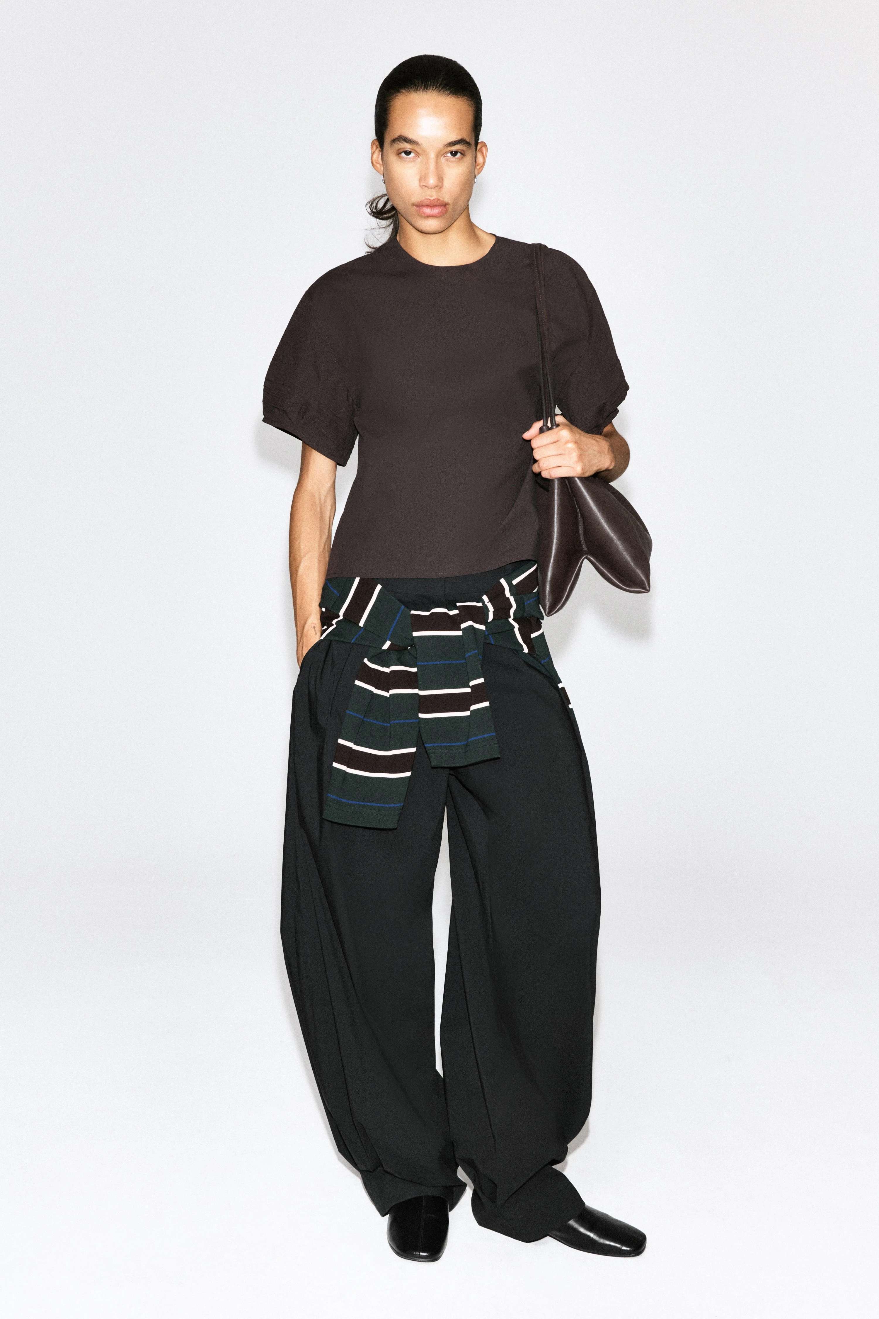 PINTUCKED COTTON BLOUSE - 3