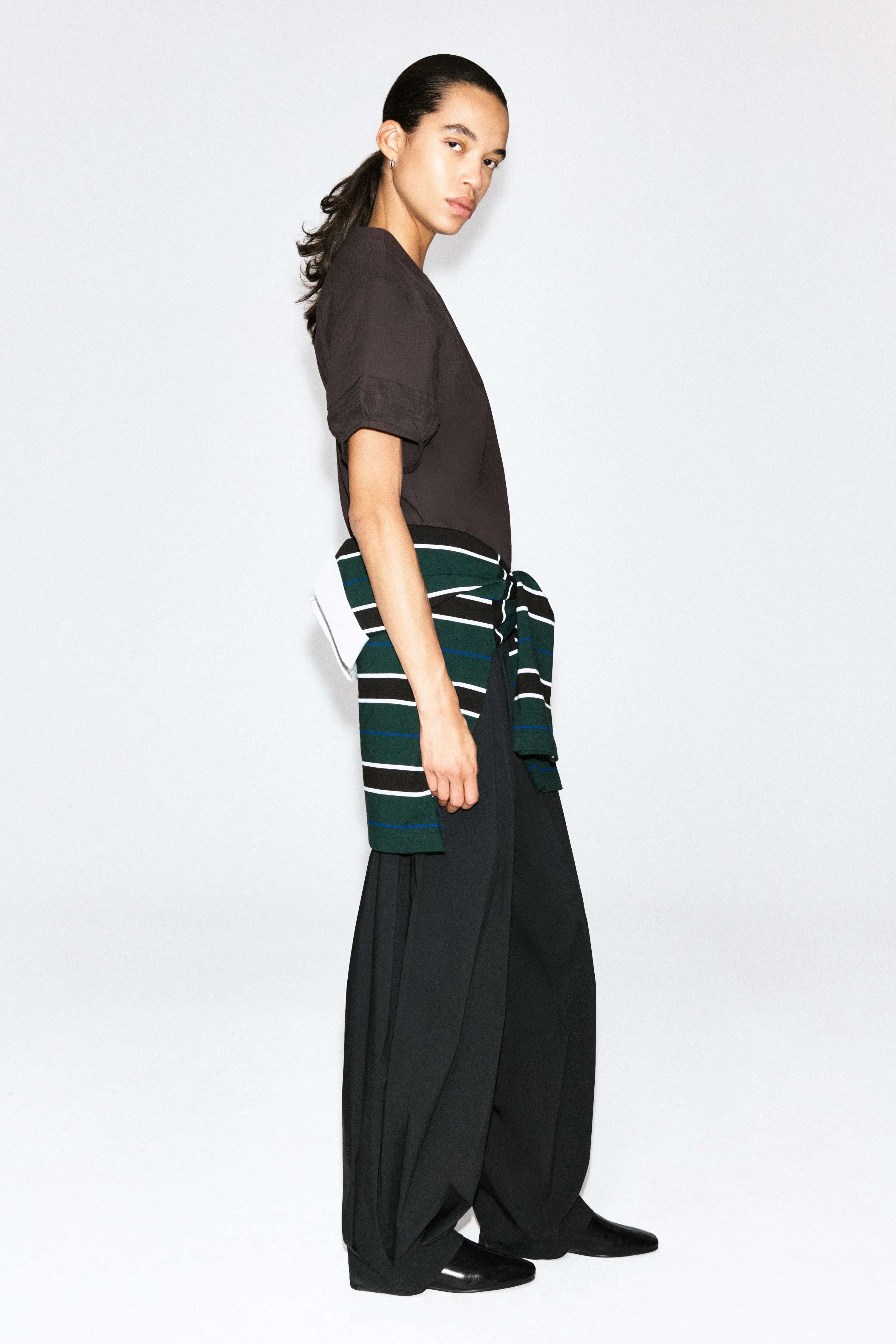 PINTUCKED COTTON BLOUSE - 5