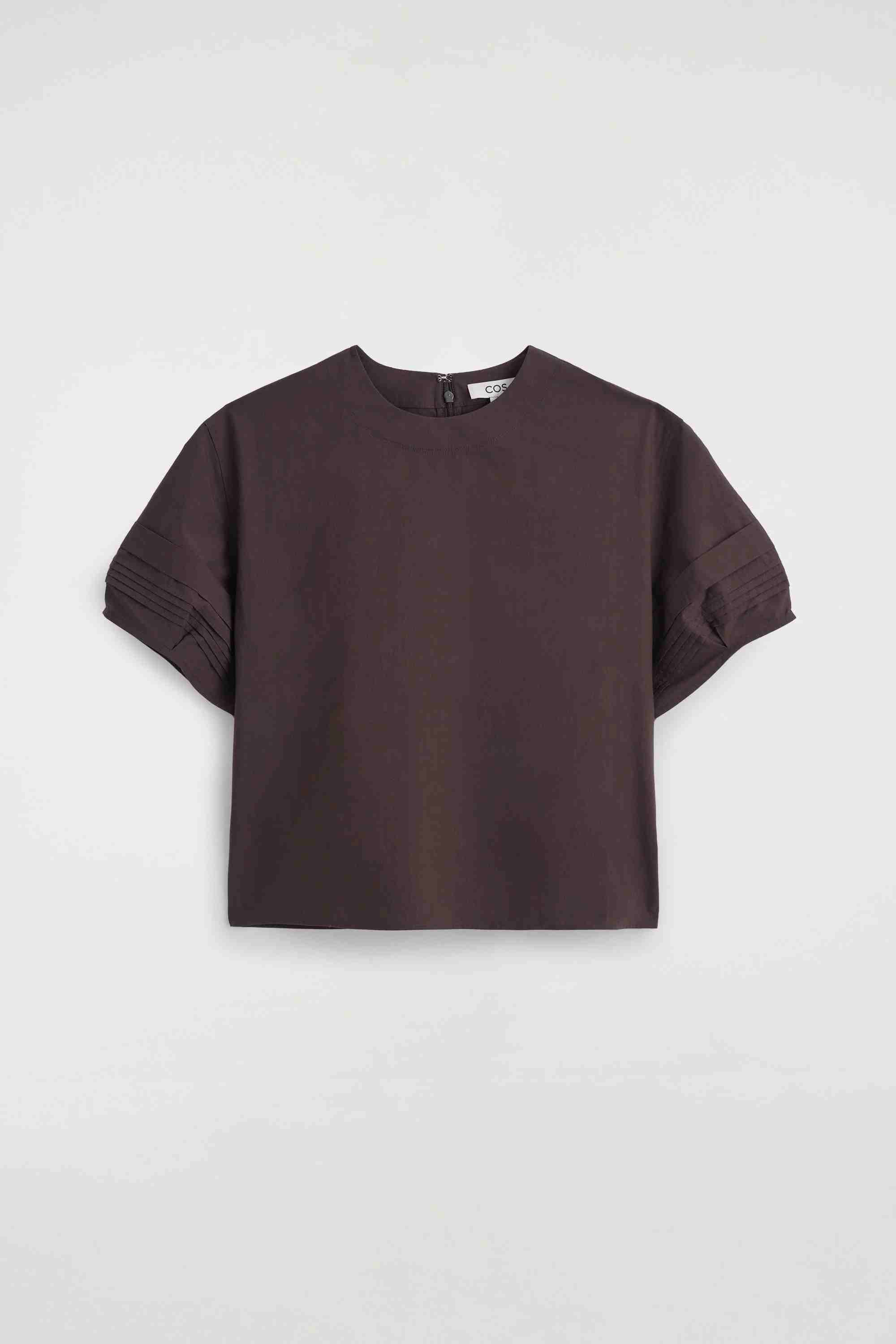 PINTUCKED COTTON BLOUSE - 7