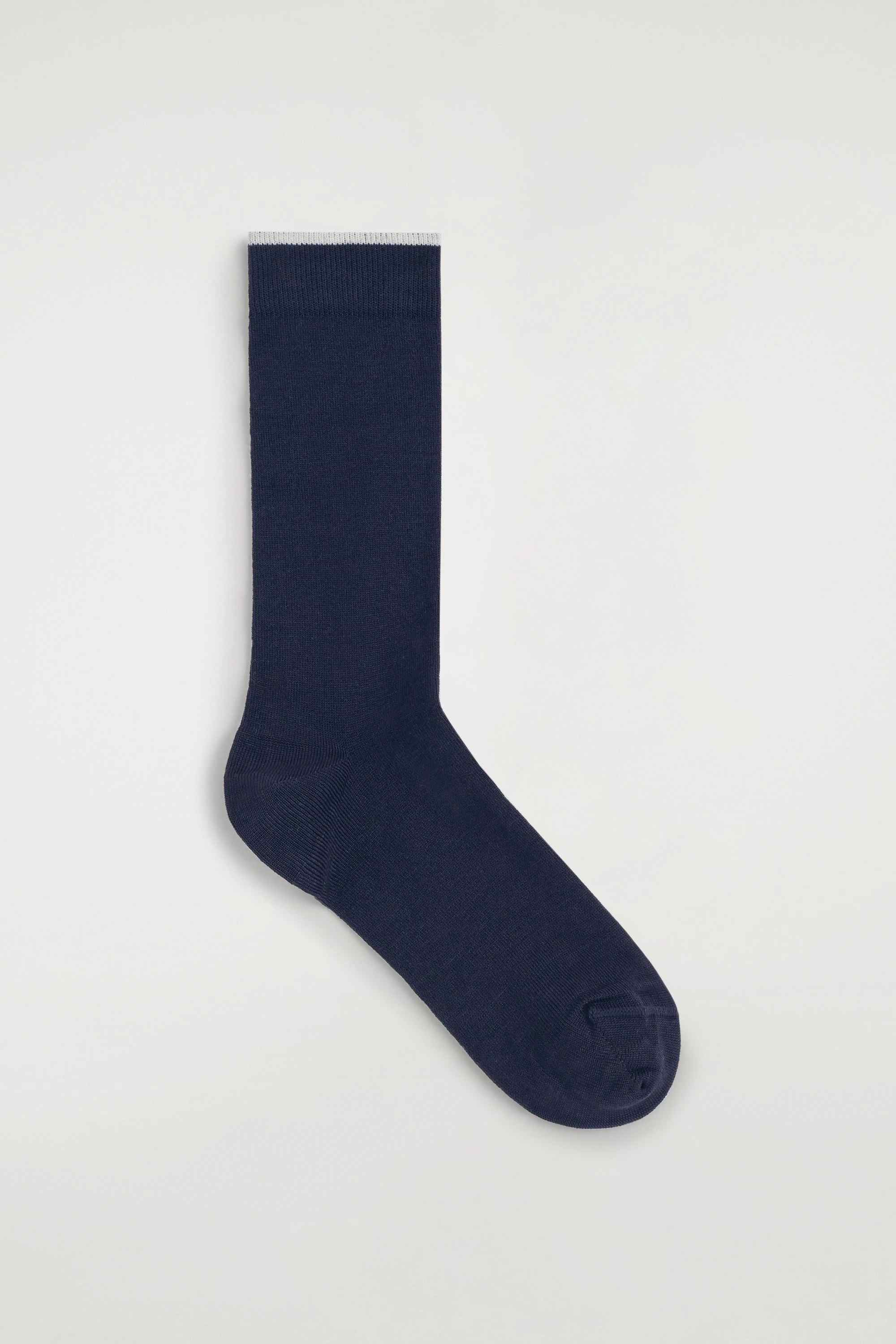 CONTRAST-TIPPED COTTON SOCKS - 1