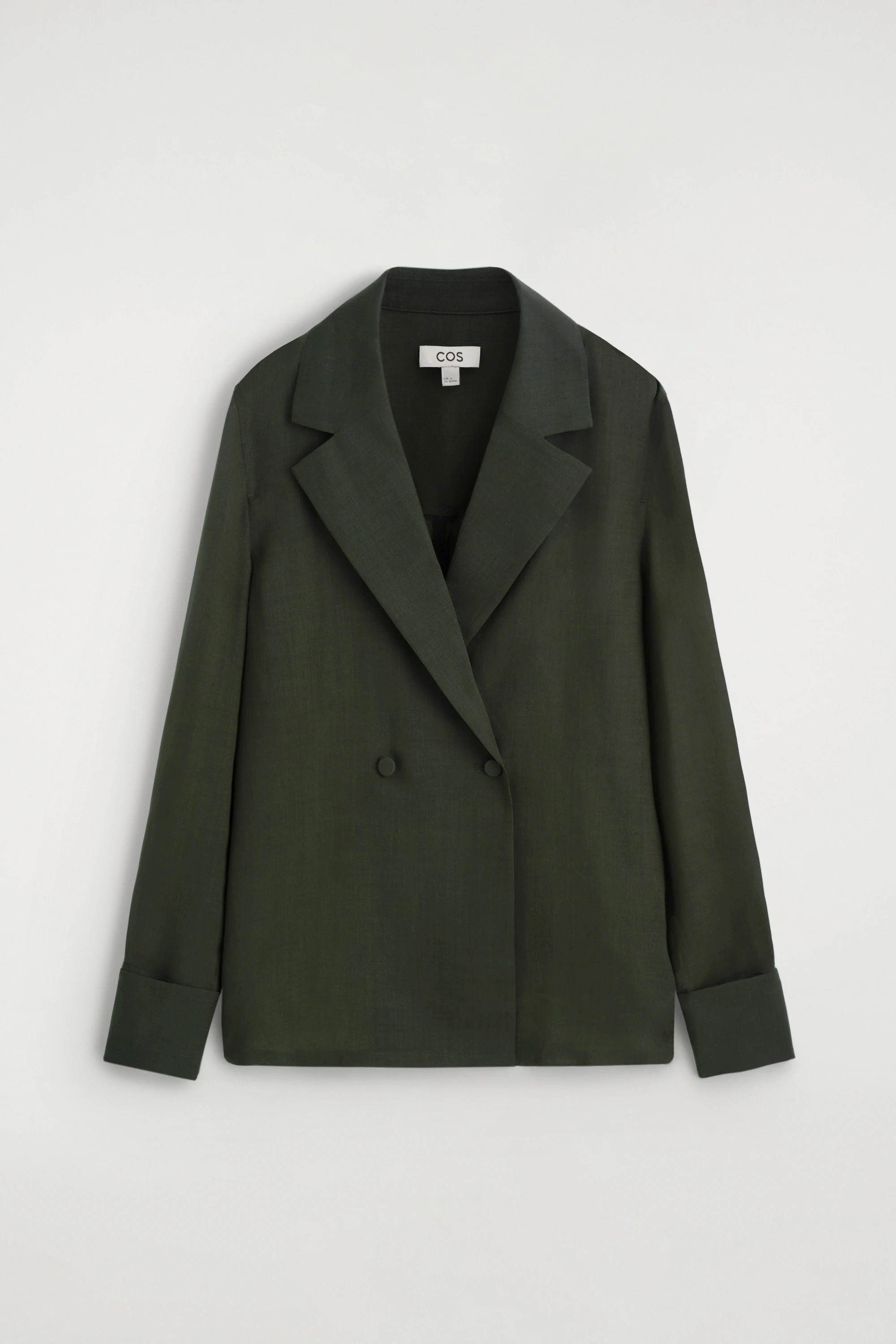 DOUBLE-BREASTED WOOL-BLEND SHIRT - 7