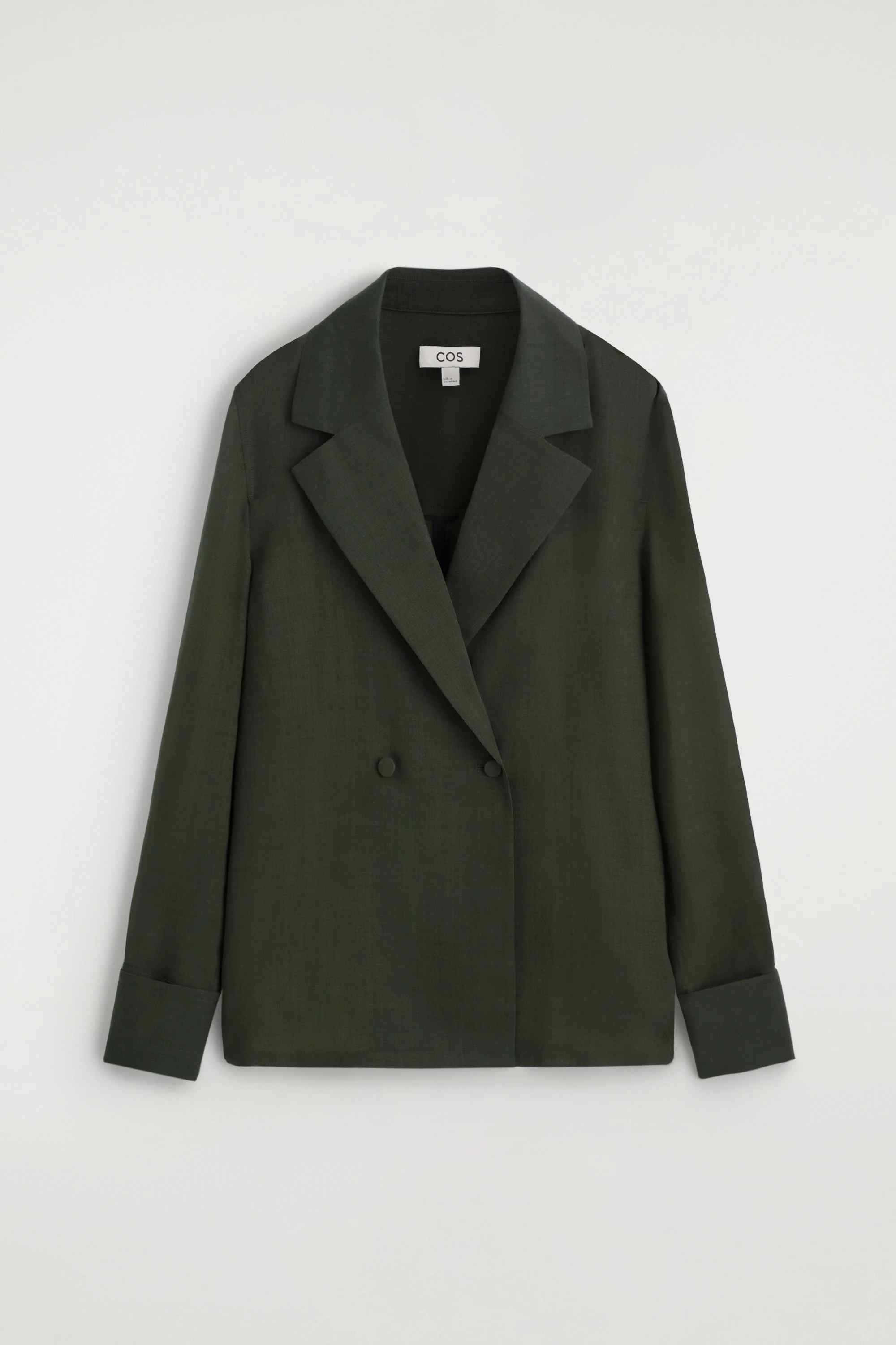 DOUBLE-BREASTED WOOL-BLEND SHIRT - 7