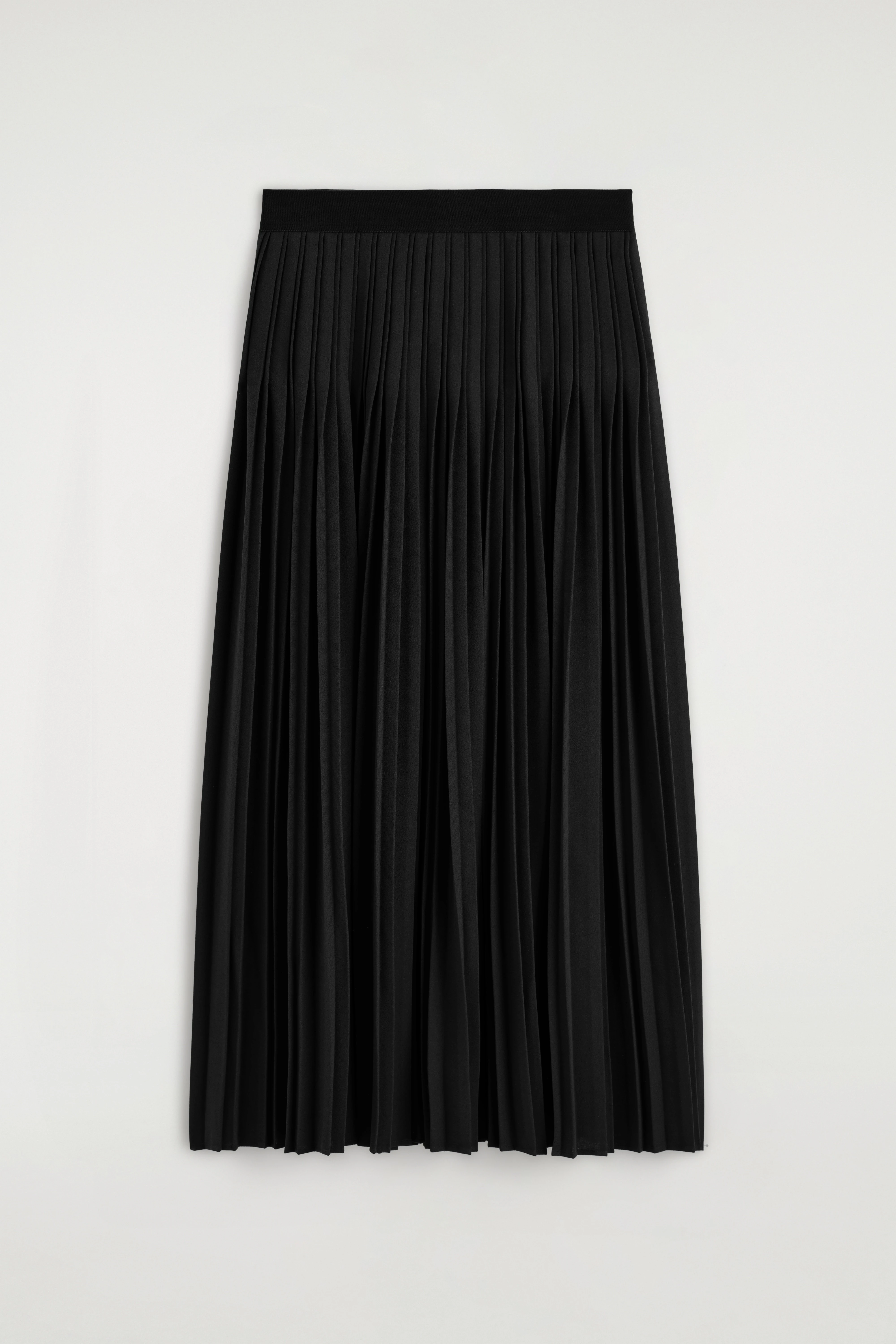 PLEATED CREPE MIDI SKIRT - 6